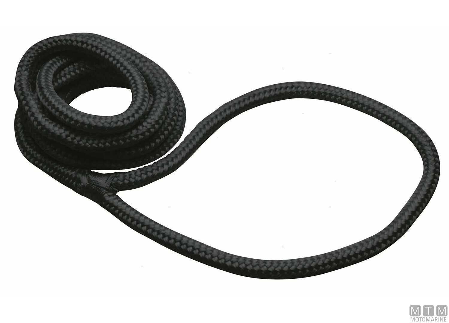 Image Treccia con Asola per Parabordi Nera (CF2PZ) &Oslash;12mm X 2m