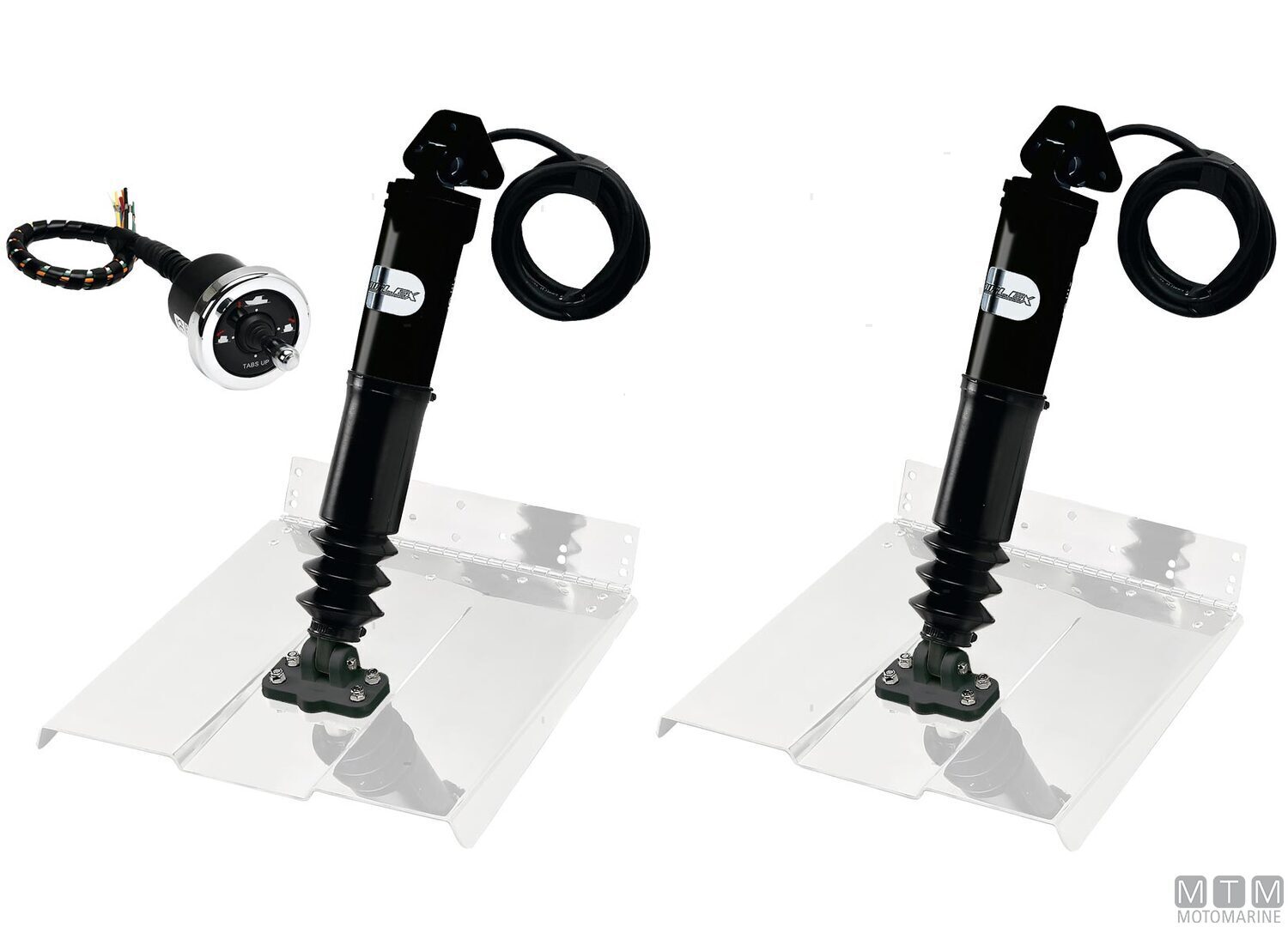 Image Kit Trim Uflex Hi-performance con Pistoni Elettro Meccanici 12V