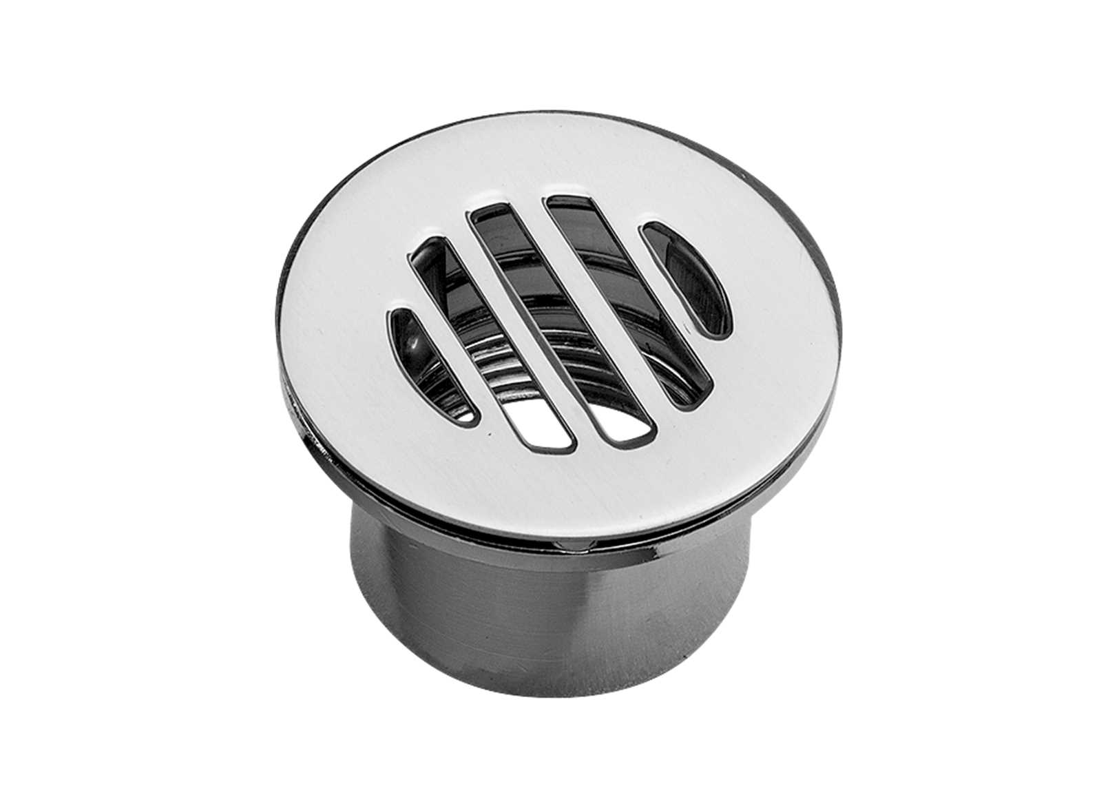 Image Scarico Pozzetto 1" Ottone Cromato con Griglia Inox