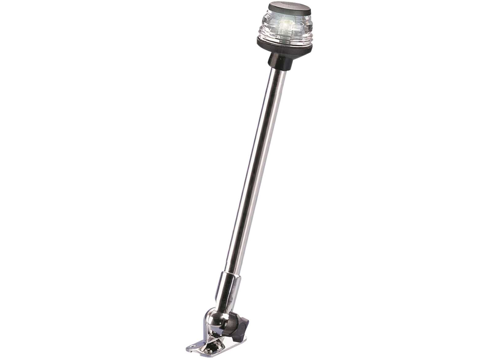 Image Led 360 White Navigation Light on Folding Pole Black Body h23cm