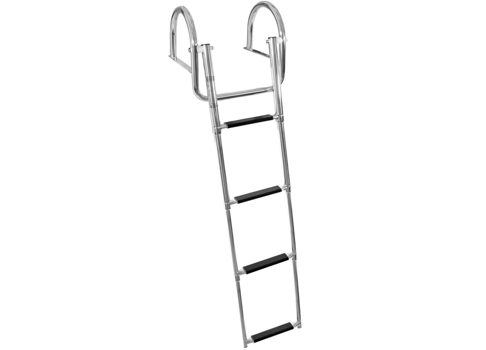 Image Scaletta Telescopica a 4 Gradini con Passamano Acciaio Inox 316