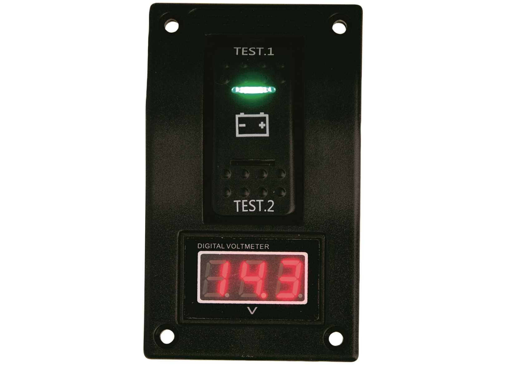 Image Pannello Con Tester per Due Batterie