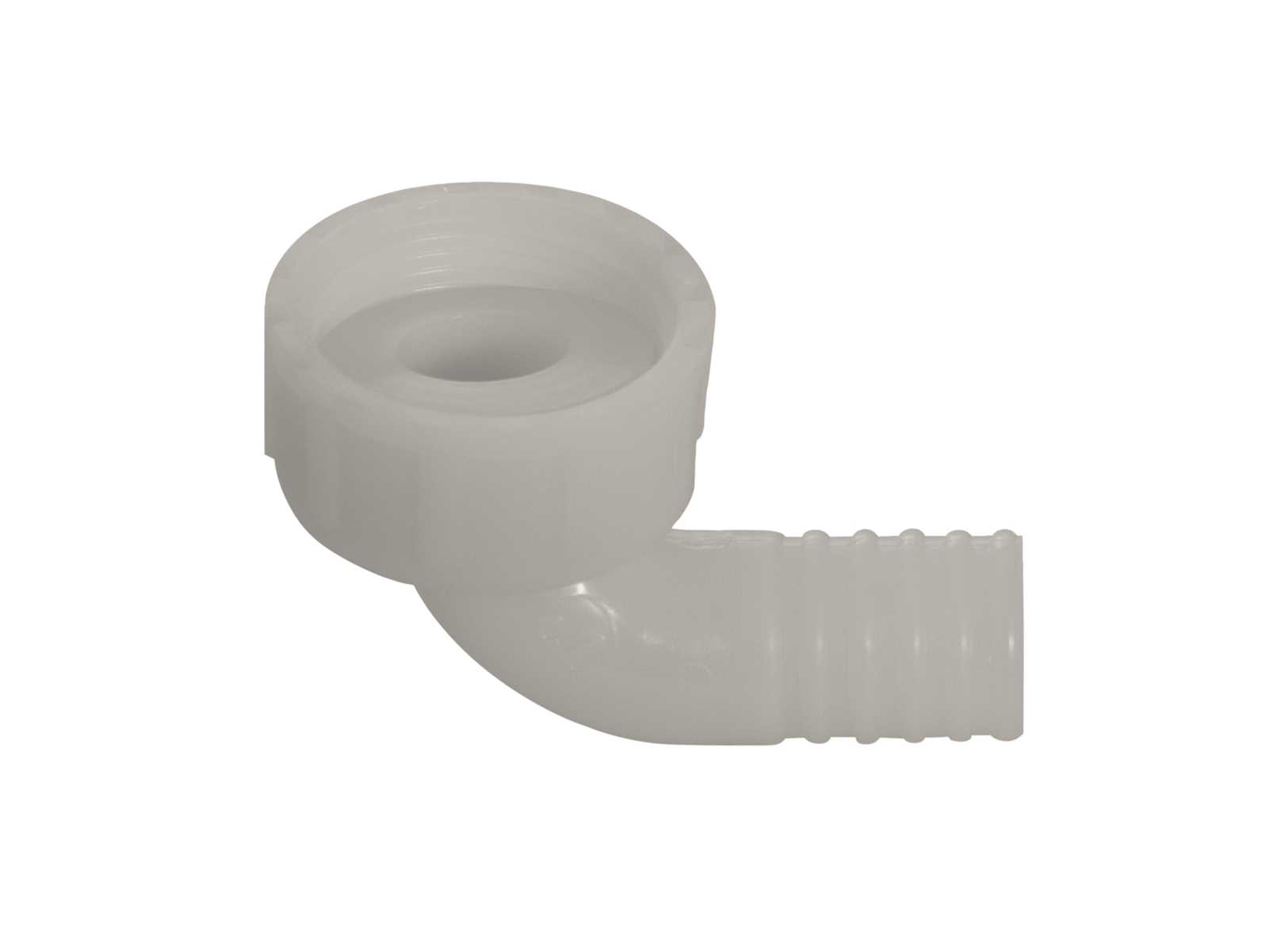Image Drain Fittings 90&deg; Hose Barb &Oslash;25mm Nylon for Strainer 1"1/4