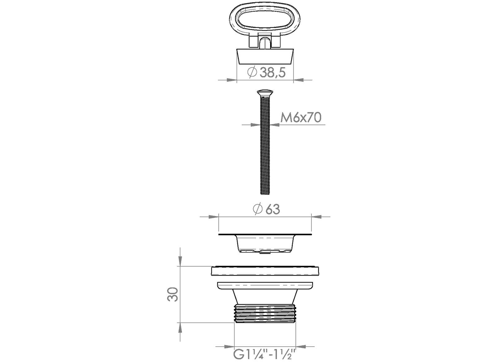 Drain Strainer Ø50mm 1