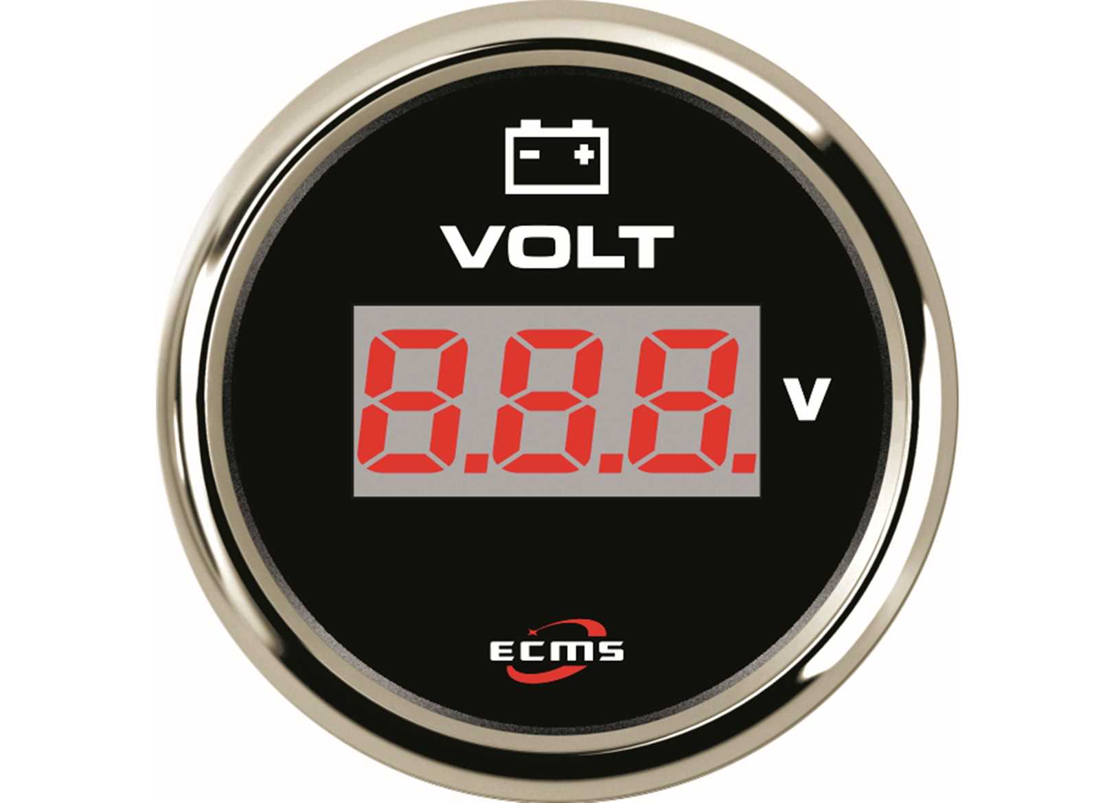 Image Voltmeter 8-32V Black/chrome
