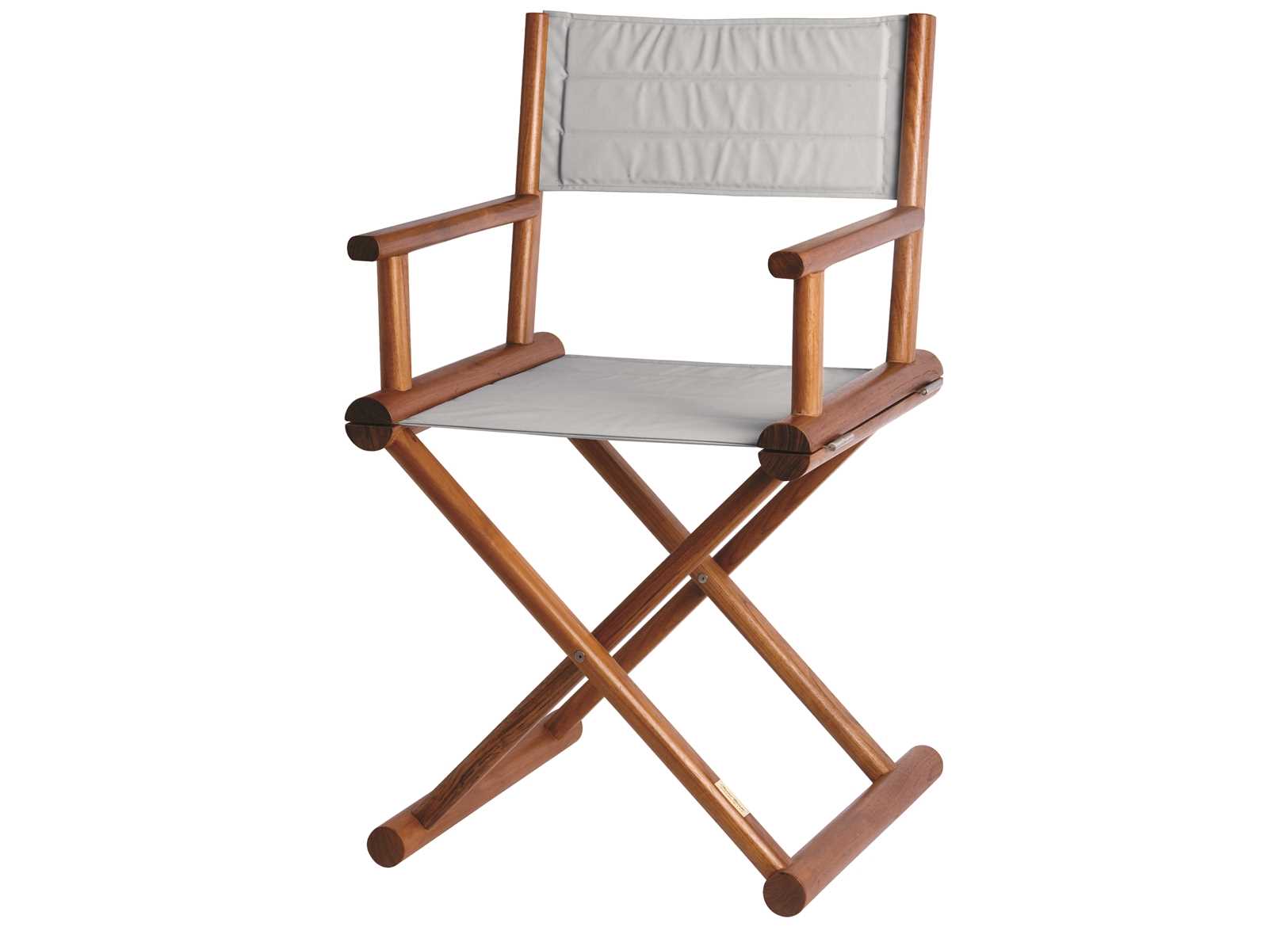 Image Poltroncina Regista Marine B. Grigio in Teak