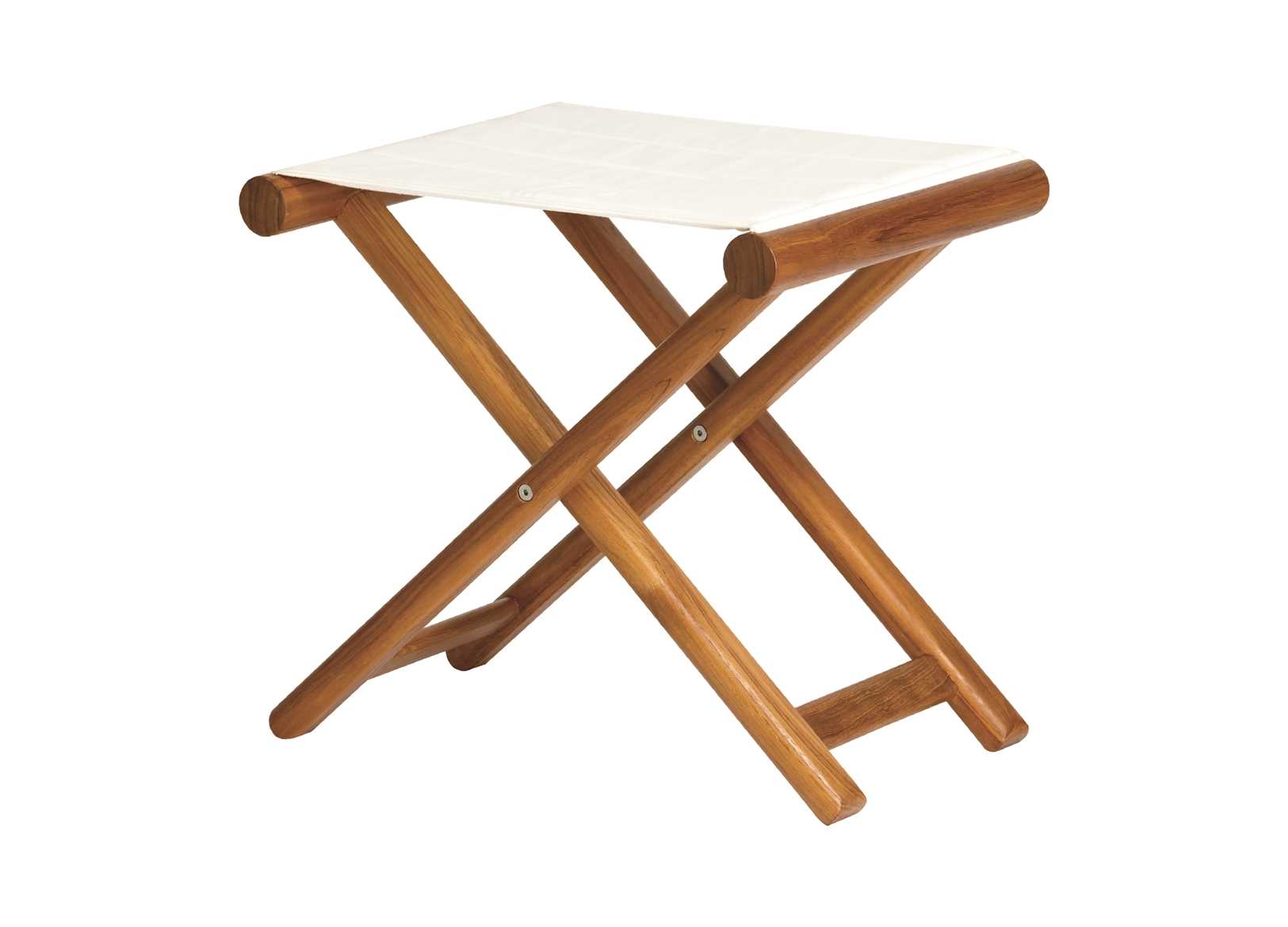 Image Sgabello Marine B. Bianco Ecru in Teak