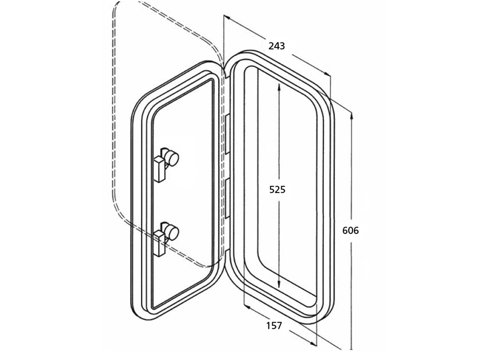 Sportello Calpestabile in ABS Bianco Ml 243x606mm-img4000137_.jpg
