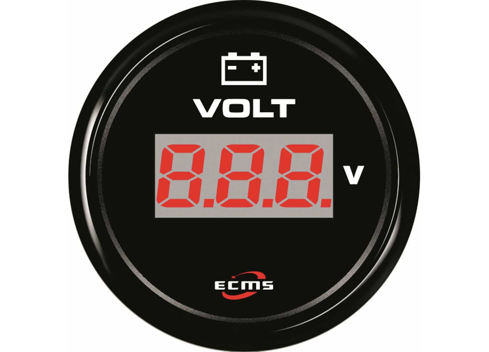Image Voltmeter 8-32V All Black