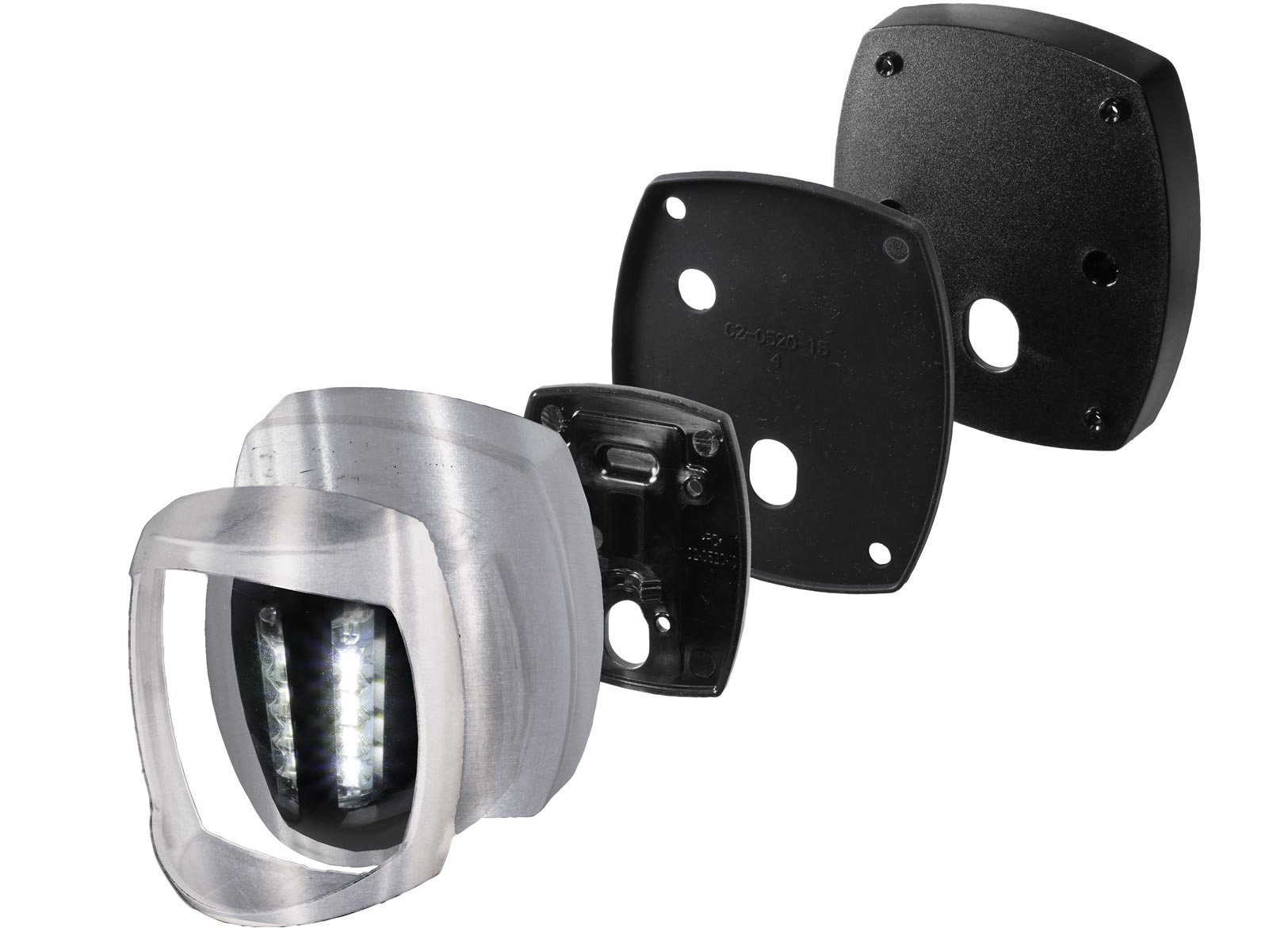 Fanale di Via Led Combinato Rosso/verde Sirius in Acciaio Inox-img2112124_2.jpg