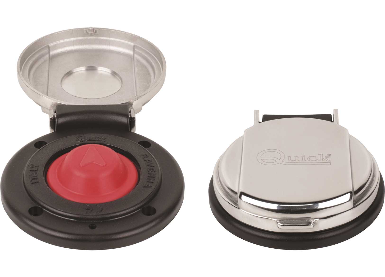 Image Comandi Quick a Piede Inox Nero