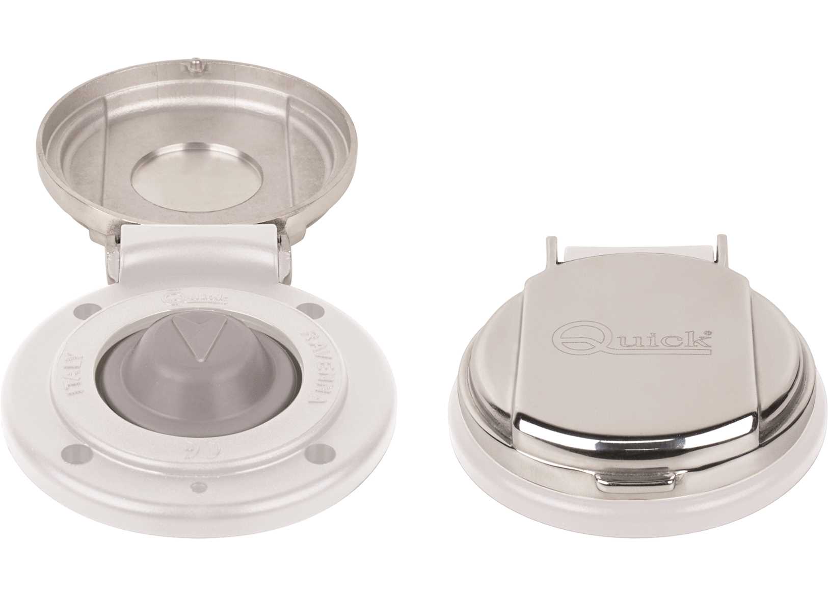 Image Comandi Quick a Piede Inox Bianco