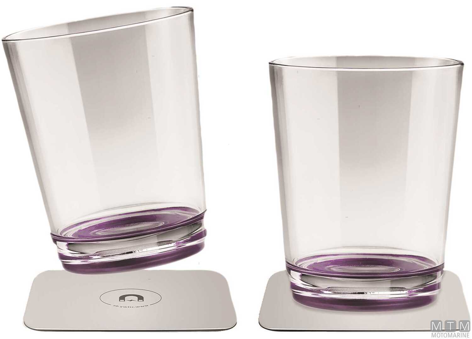 Image Coppia Bicchieri Magnetici Silwy Viola