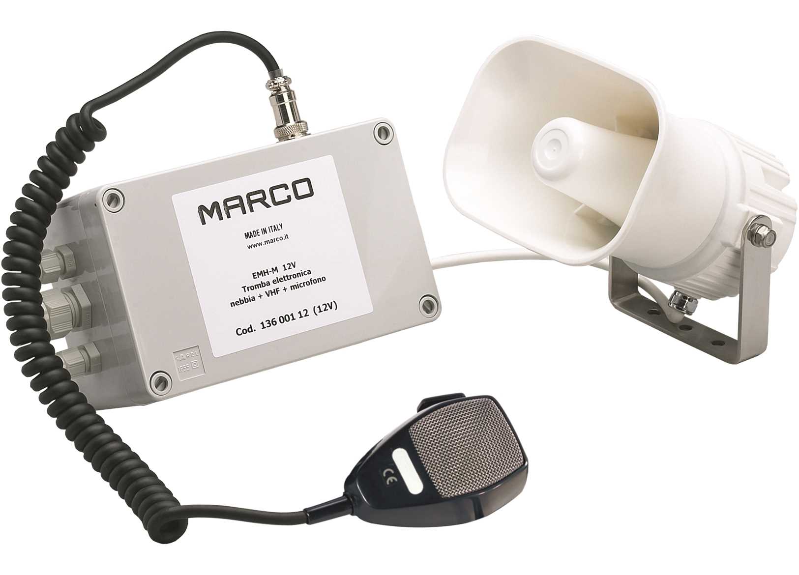 Image Avvisatore Elettronico Marco Emhm con Microfono 12V