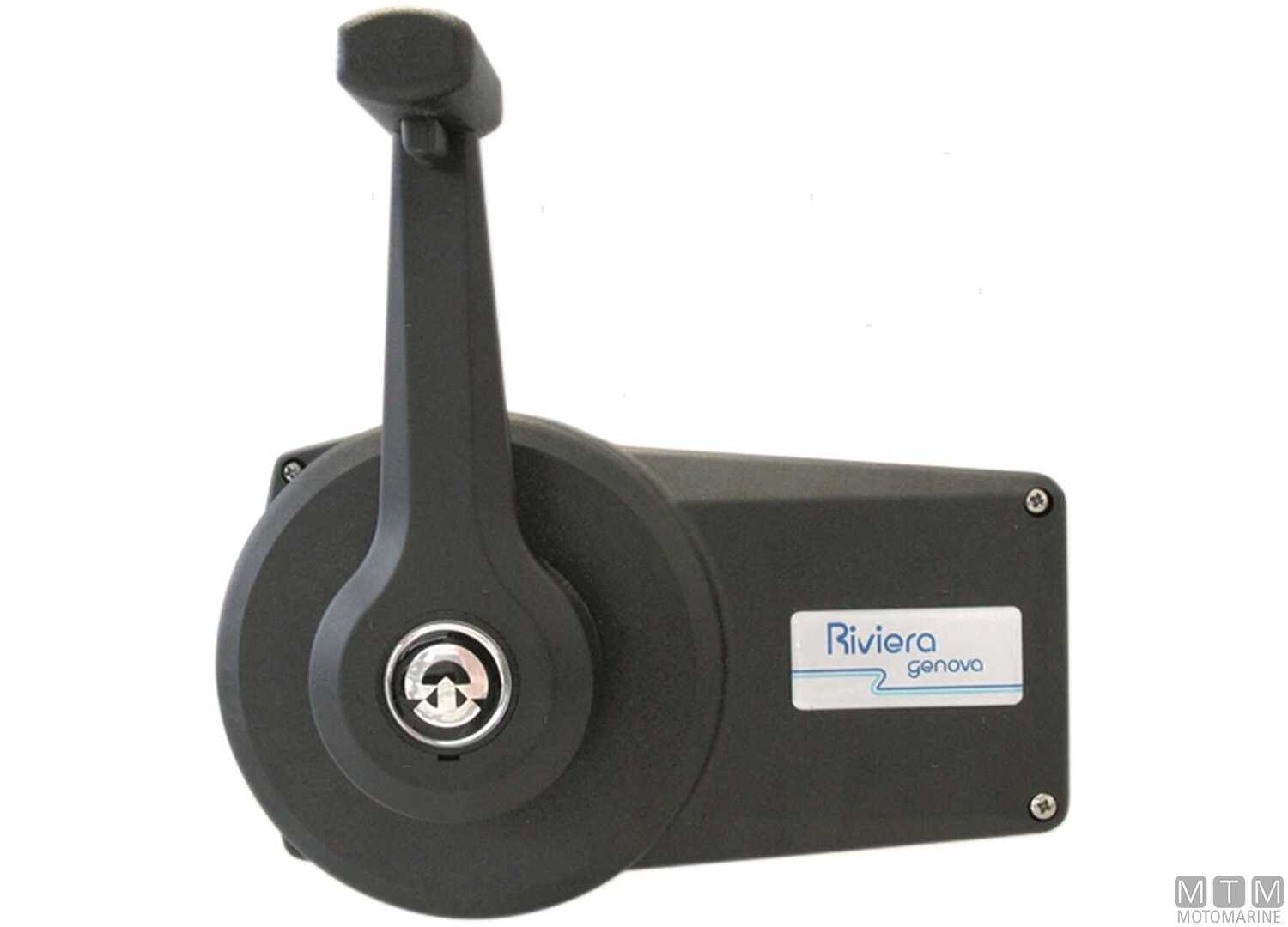 Image Comando Monoleva Doppia Azione Riviera CM01 Nero per Paratia