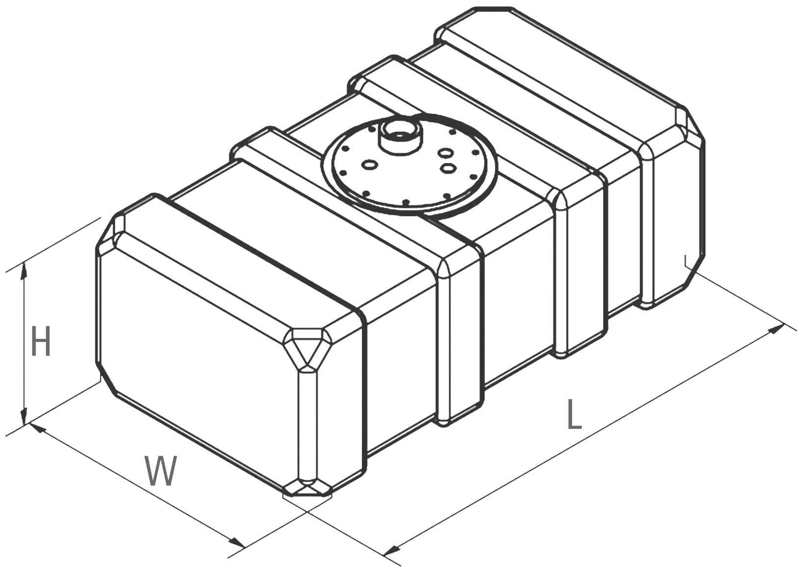 Fresh Water Tank 43L White Line 35x65 H23-img1530143_2.jpg