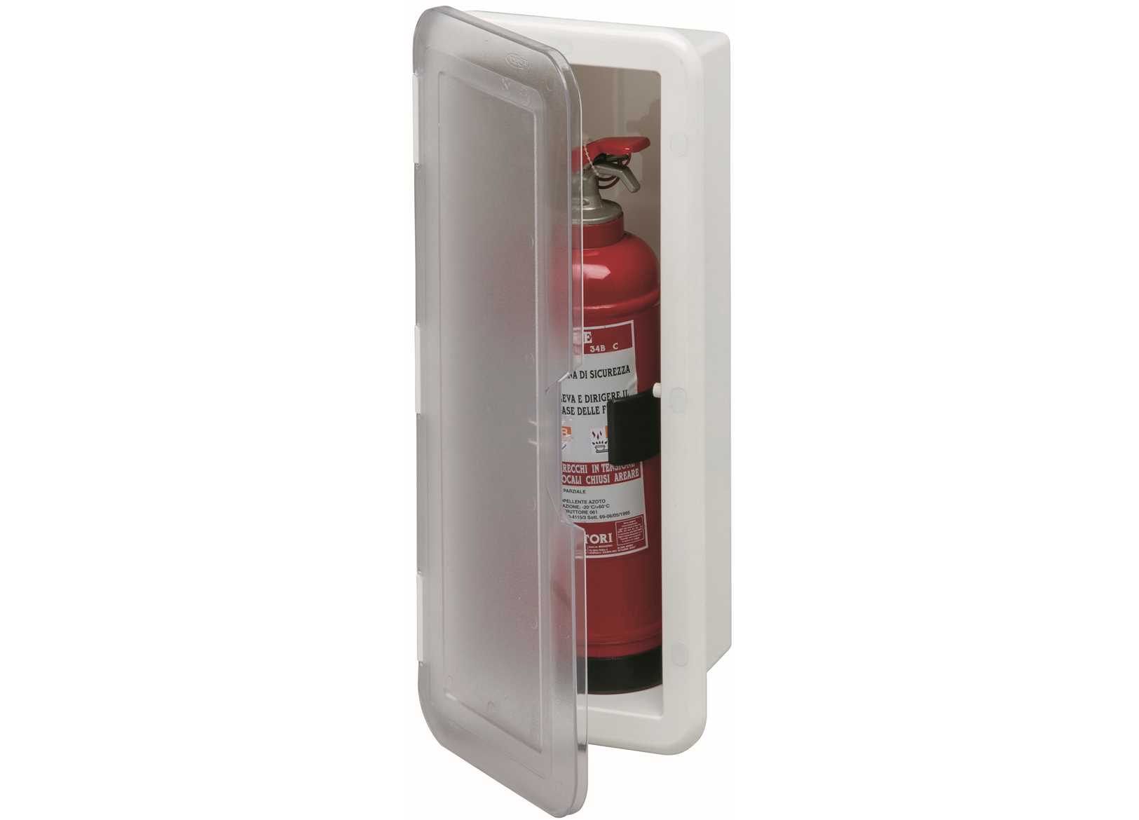 Image Fire Extinguisher Recessed Case 2KG White