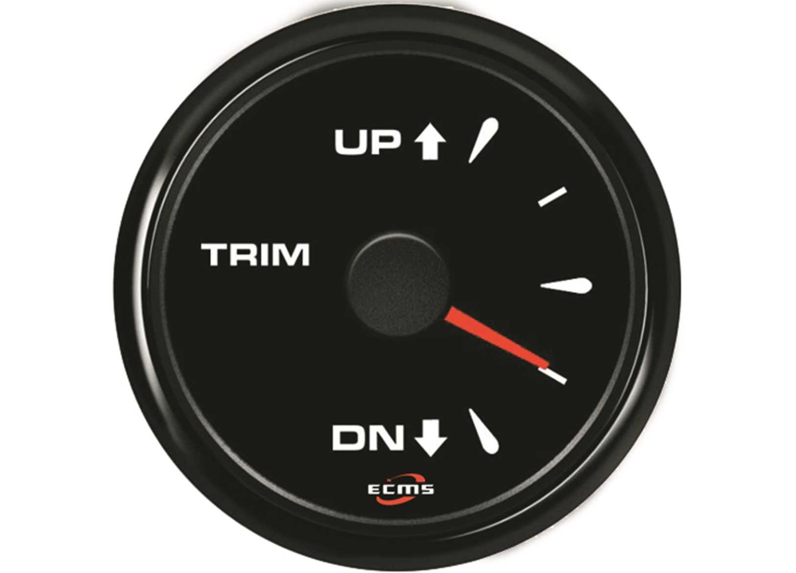 Image Trim Gauge 0-190 Ohm All Black
