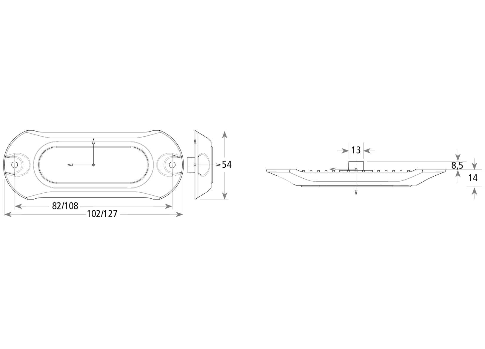 Faro Subacqueo Led Azzurro Attwood Acciaio Inox 127x54mm-img2121715_3.jpg