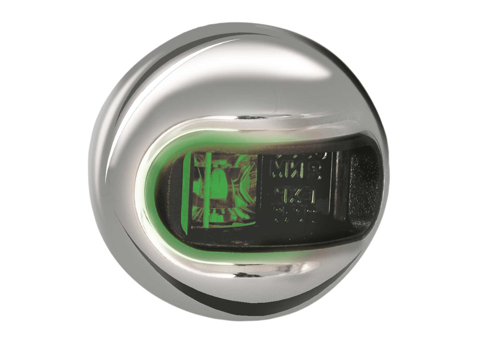 Image Fanale di Via Laterale Led Verde Attwood in Acciaio Inox