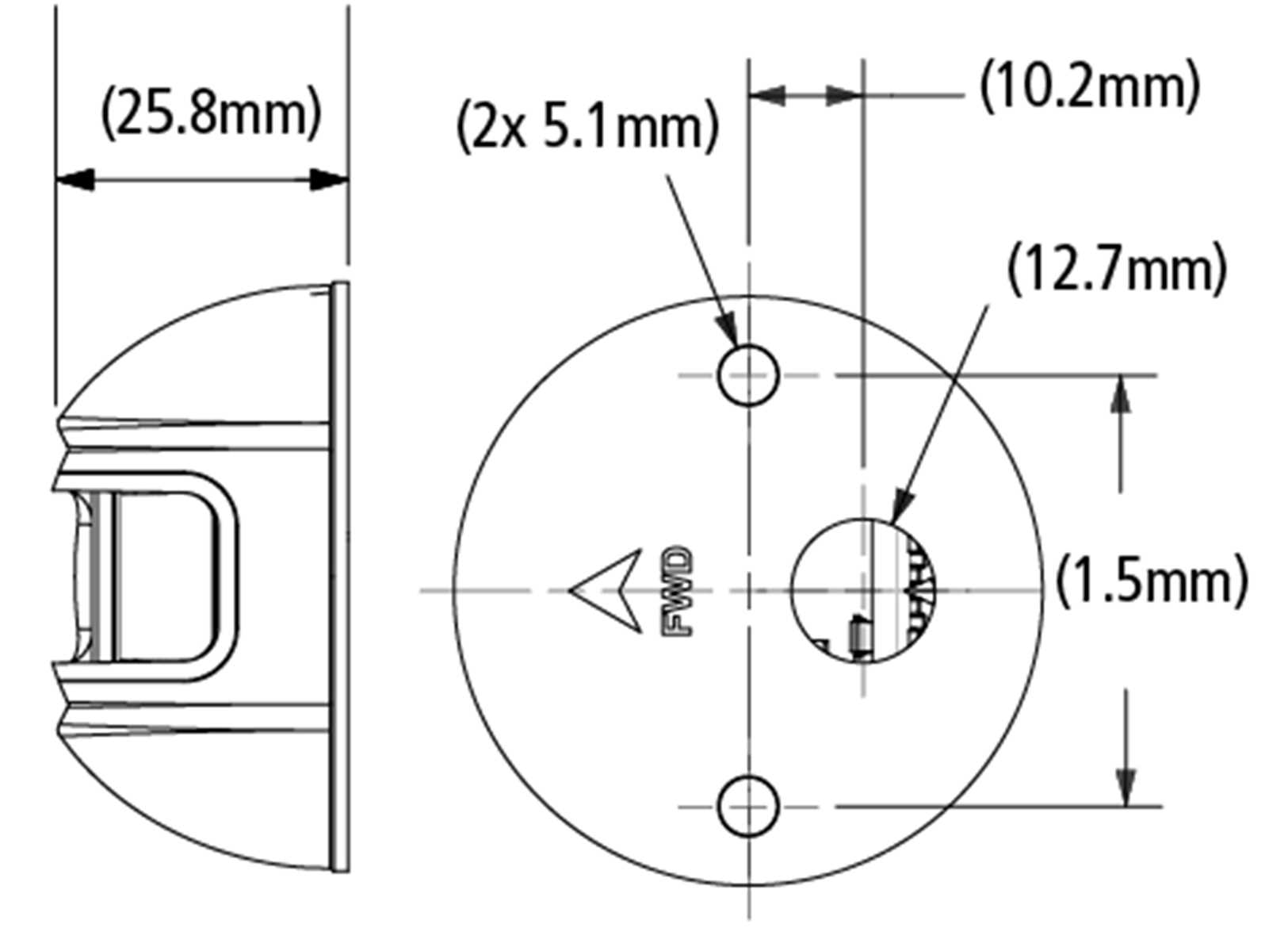 Fanale di Via Laterale Led Verde Attwood in Acciaio Inox-img2112208_2.jpg