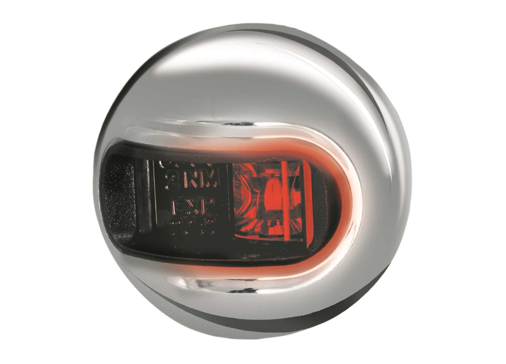 Image Fanale di Via Laterale Led Rosso Attwood in Acciaio Inox