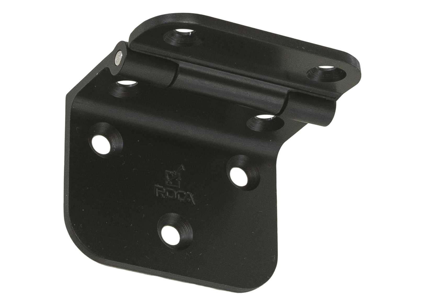 Image Cerniera Supporto Roca 55x60mm in Alluminio Nero