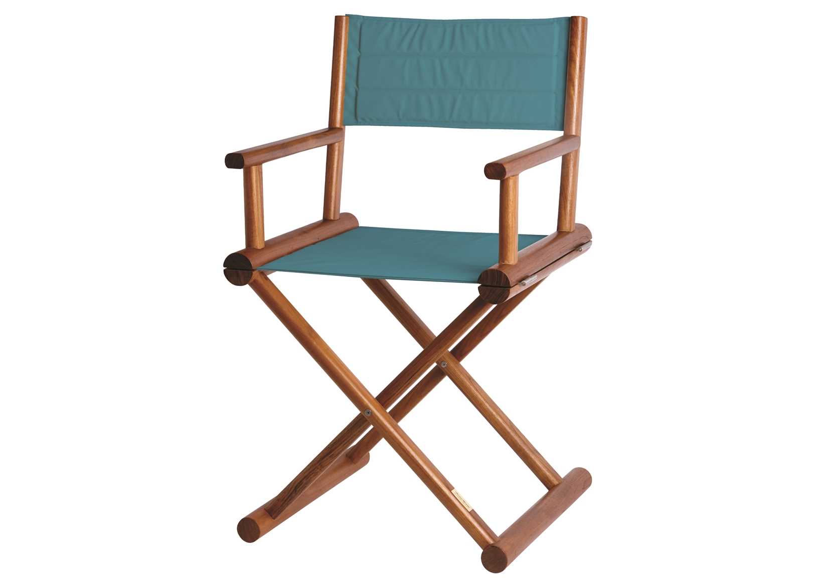 Image Poltroncina Regista Marine B. Turchese in Teak