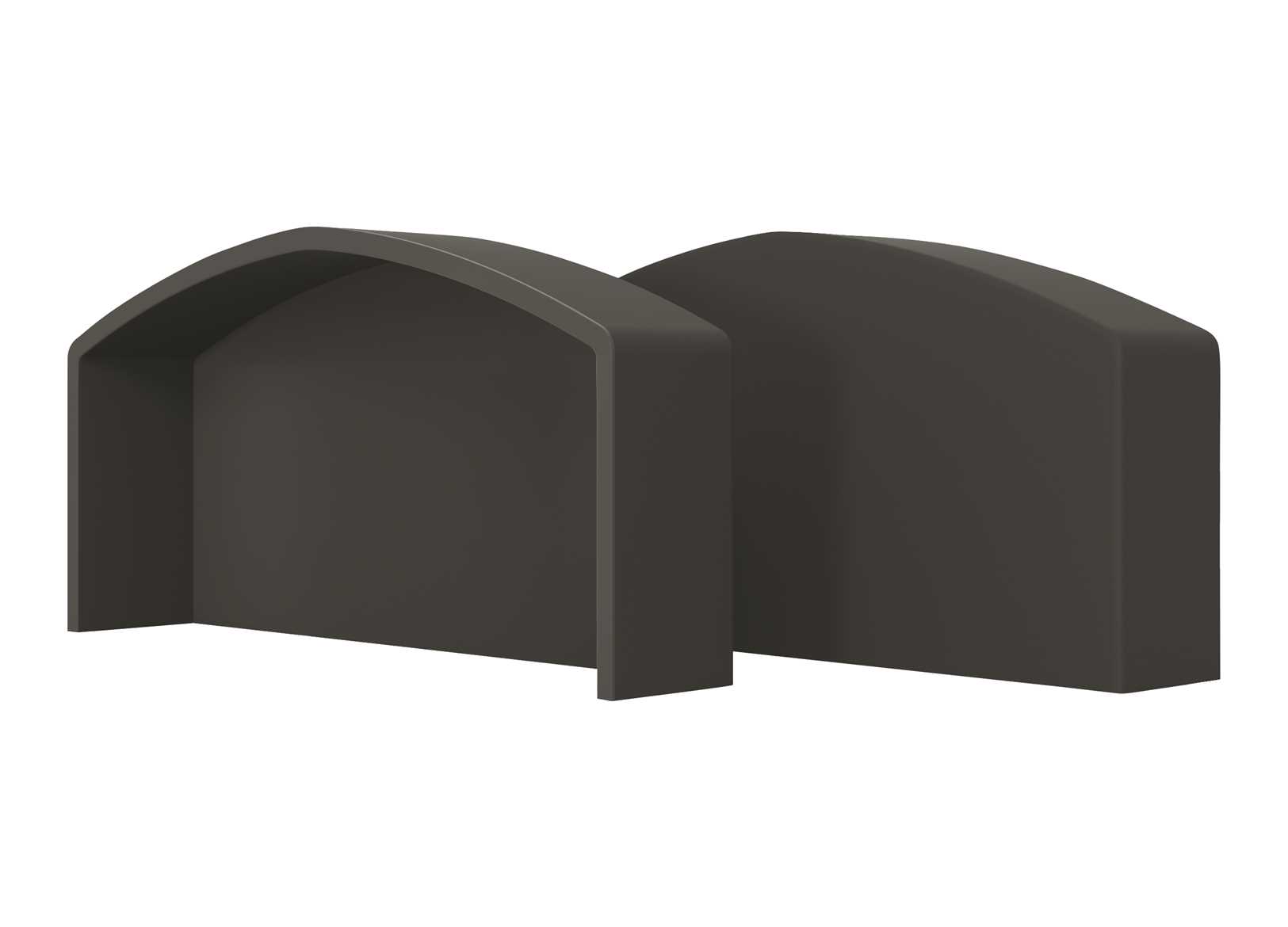 Image Terminale per Profili Qbe h65mm Nero