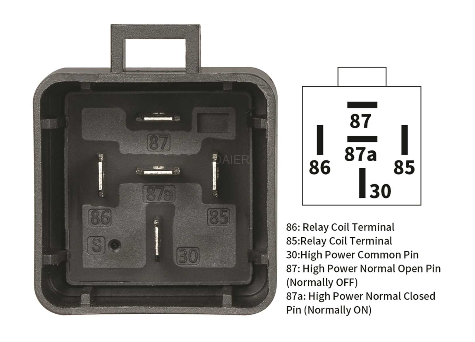 Relay Interruttore Socket Spdt 5PIN 24V-40A-img2154128_4.jpg
