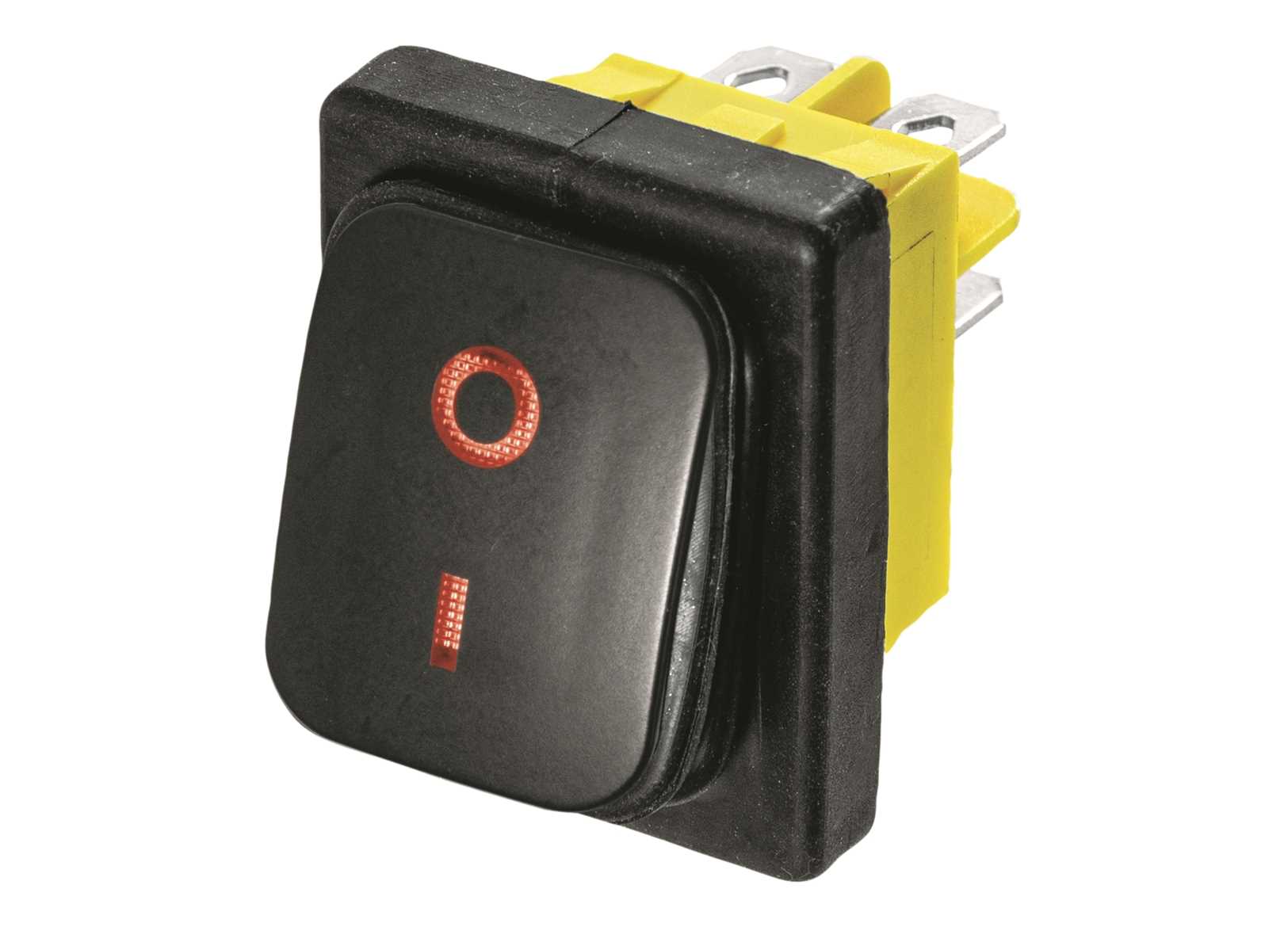 Image Interruttore Basculante On-off Classic Red Led 20A 4 Terminali