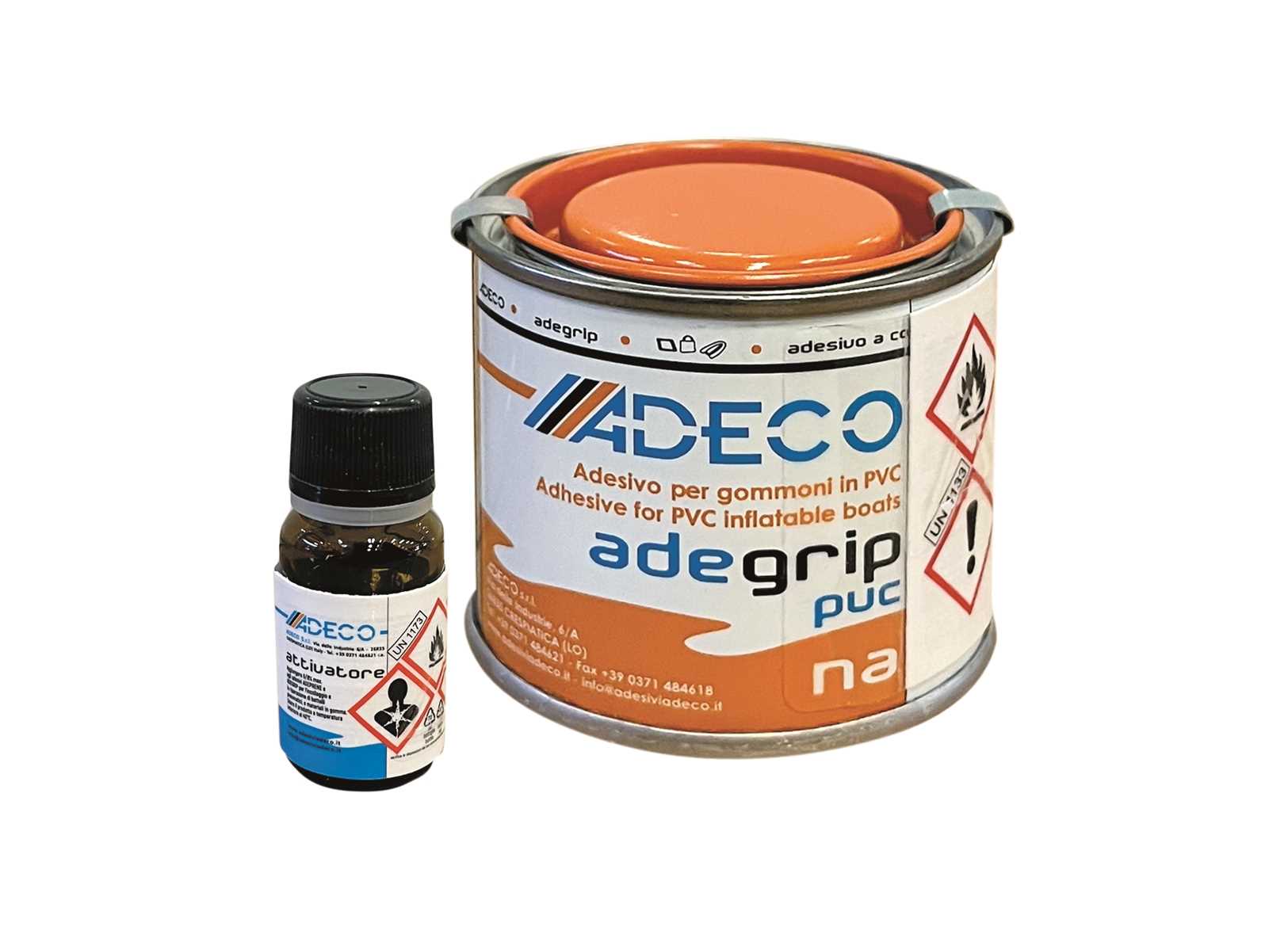 Image Adesivo a Contatto Adegrip PVC 125ML con Attivatore 10ML