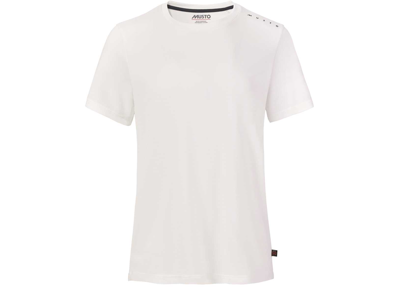 Image T-shirt Musto Crew Sunblock Donna 002 Bianco Xl