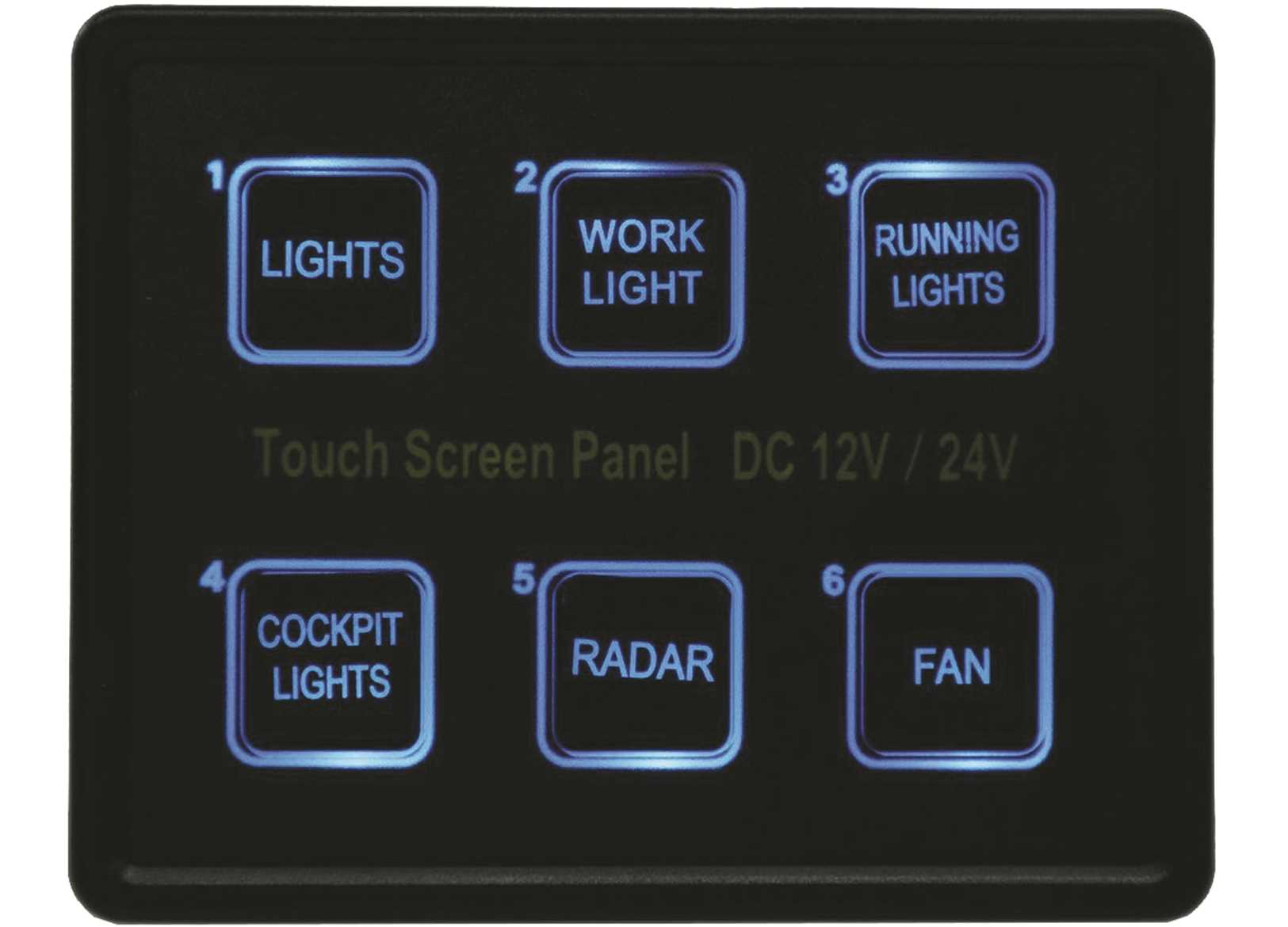 Image IP67 Touch Switch Panel Control Unit 6 Positions 80x100mm