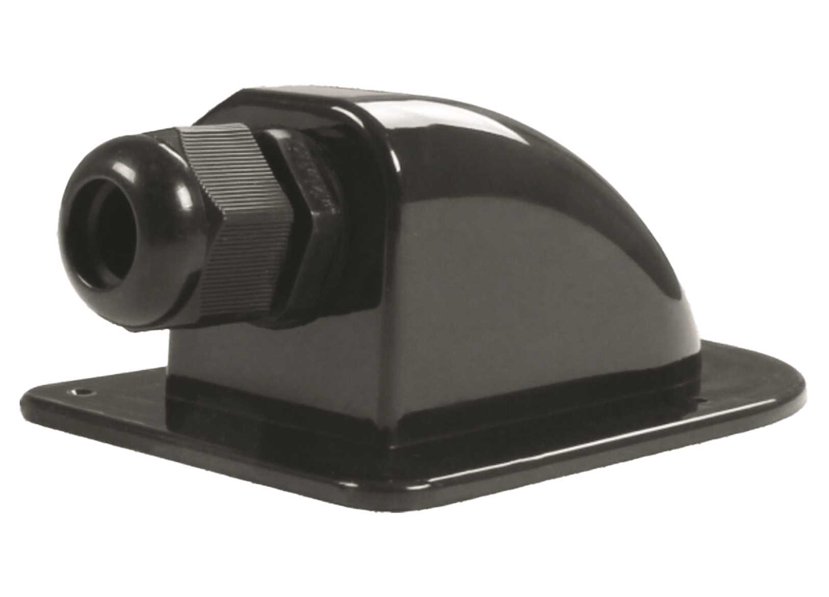 Image Top Mount Cable Gland Single Black