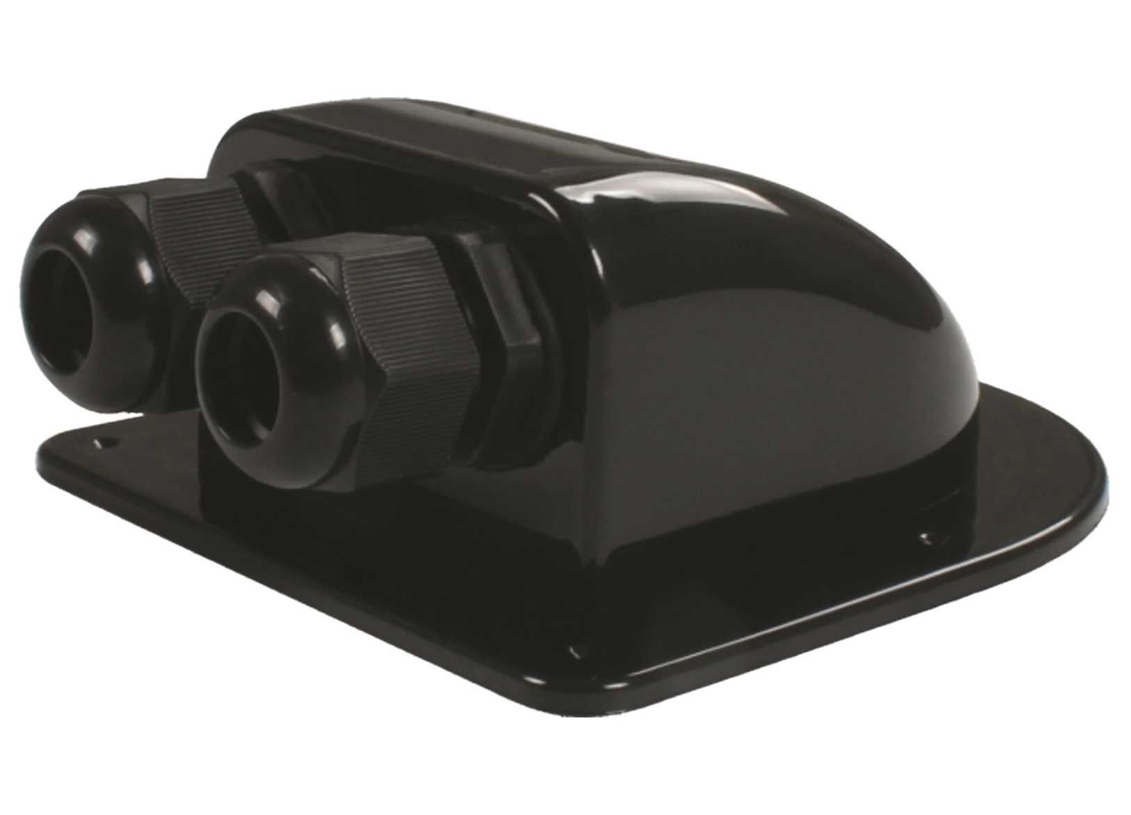 Image Top Mount Cable Gland Double Black