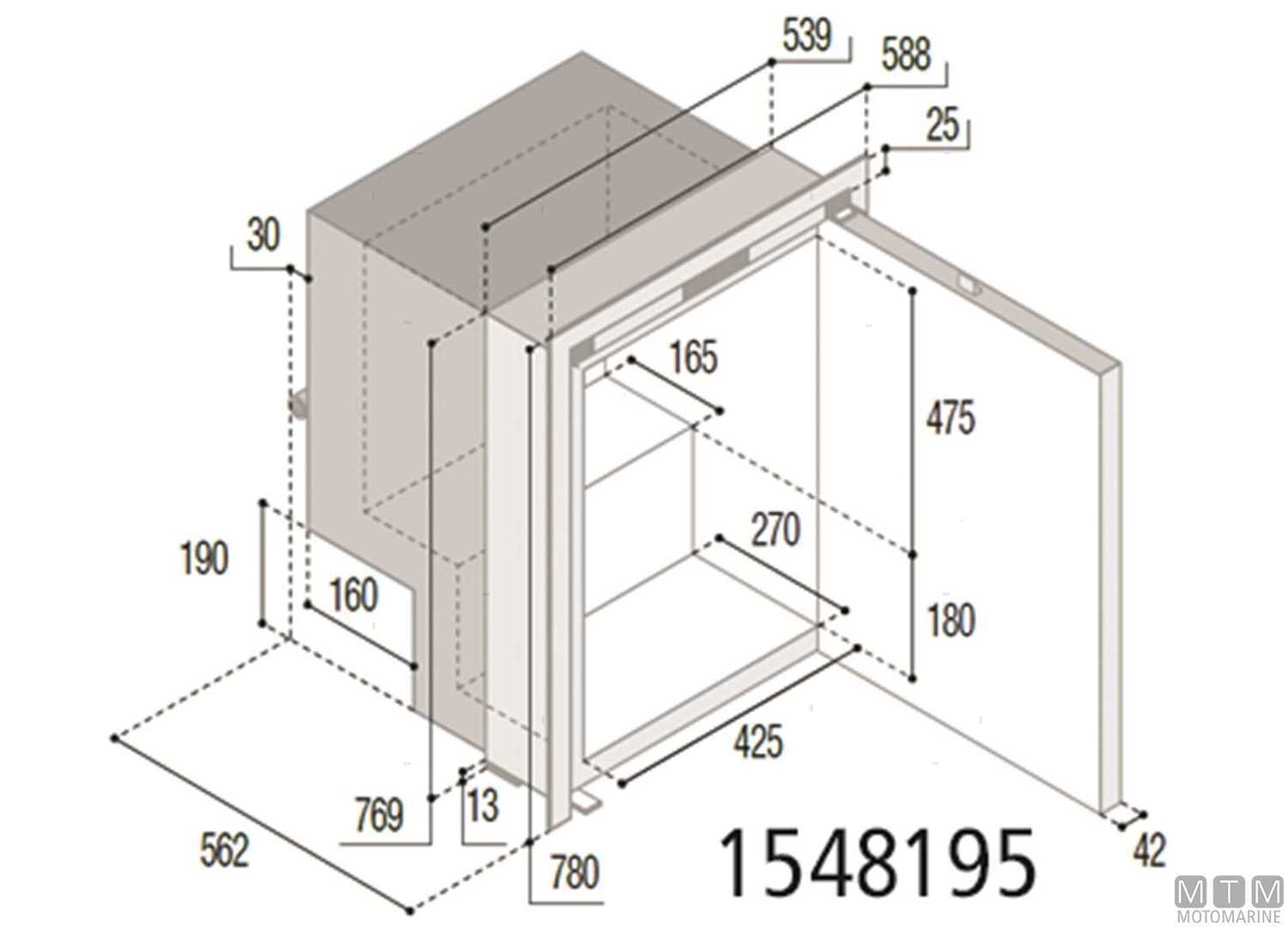 Frigo 115L Vf C115IX Inox Compressore Interno-img1548195_.jpg