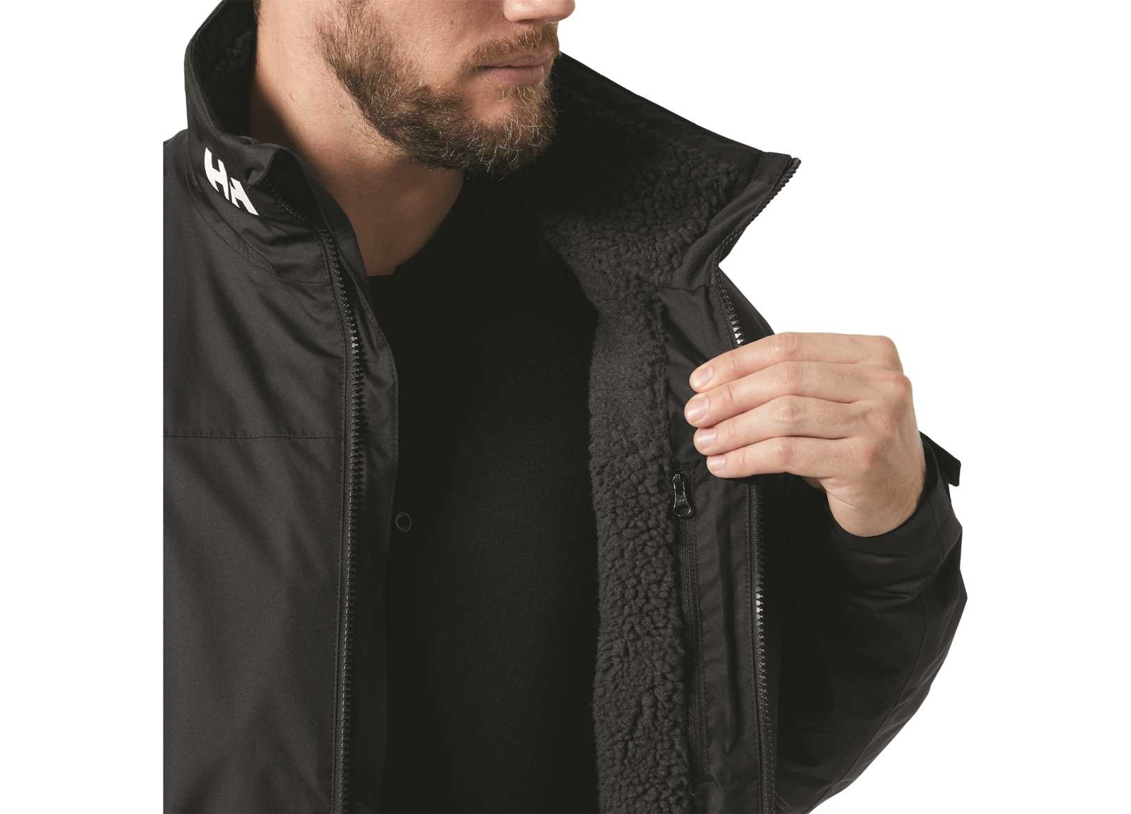 Giacca H/h Crew Pile con Cappuccio 990 Nero Xl-img3042079_3.jpg