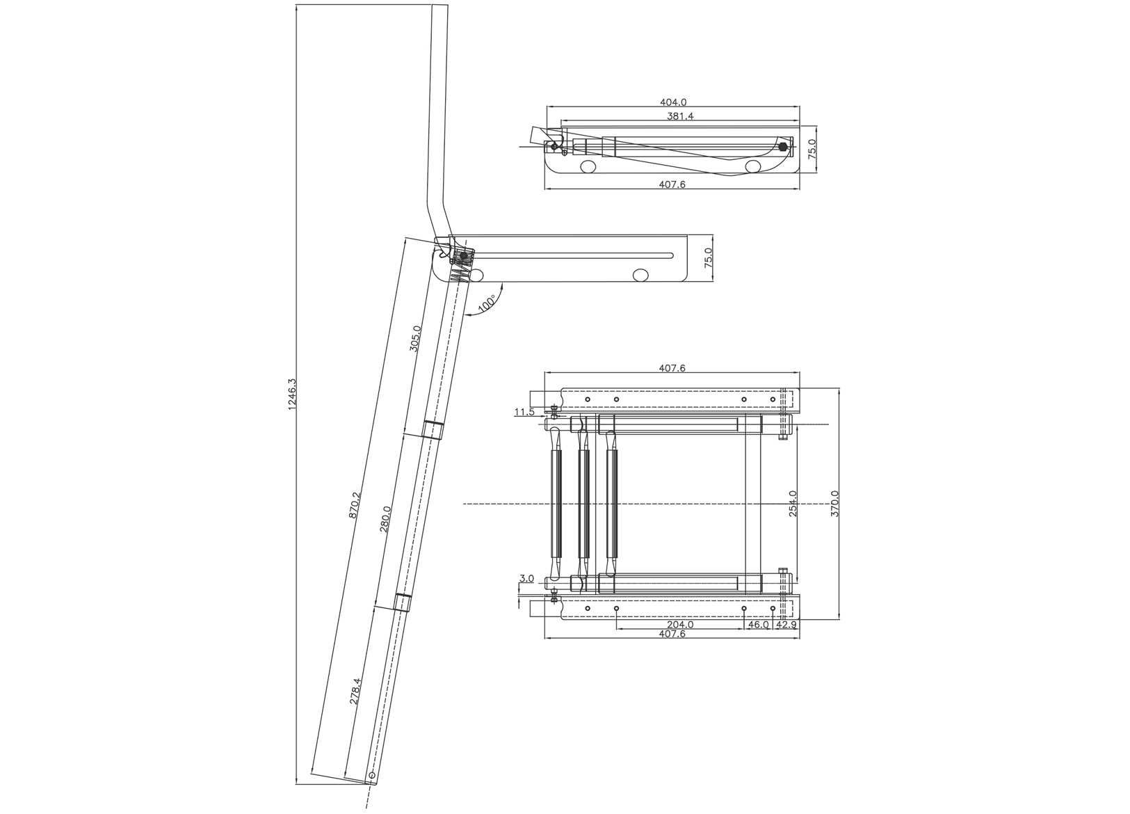 Scaletta Estraibile a 3 Gradini con Passamano Abbattibile Inox 316-img0505363_2.jpg
