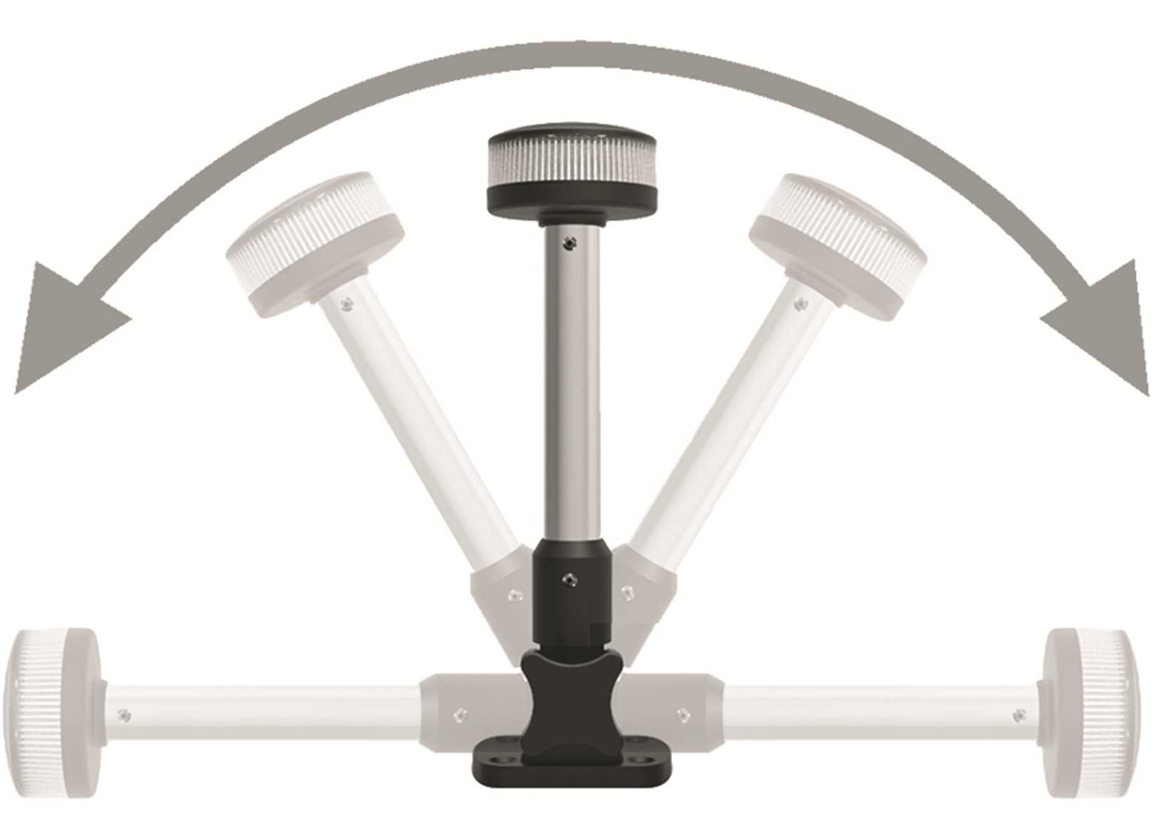 Fanale di Via Led 360 Bianco su Asta Pieghevole Ufo h60cm-img2113372_3.jpg