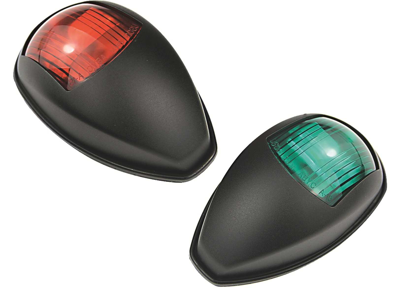 Image Coppia Fanali di Via Led di Prua Rosso e Verde Neri