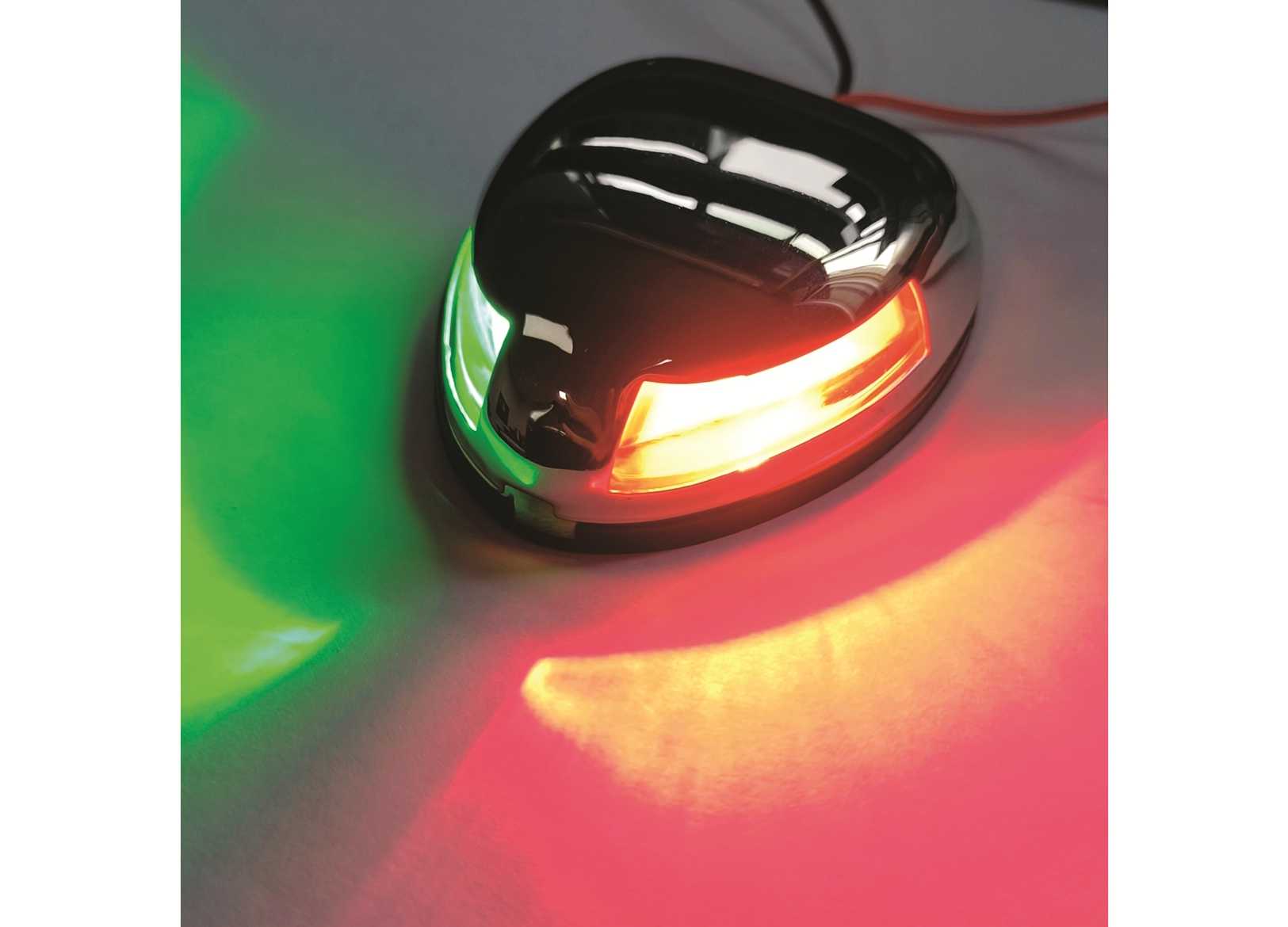 Fanale di Via Led di Prua Combinato Rosso e Verde Compact Inox-img2111584_3.jpg