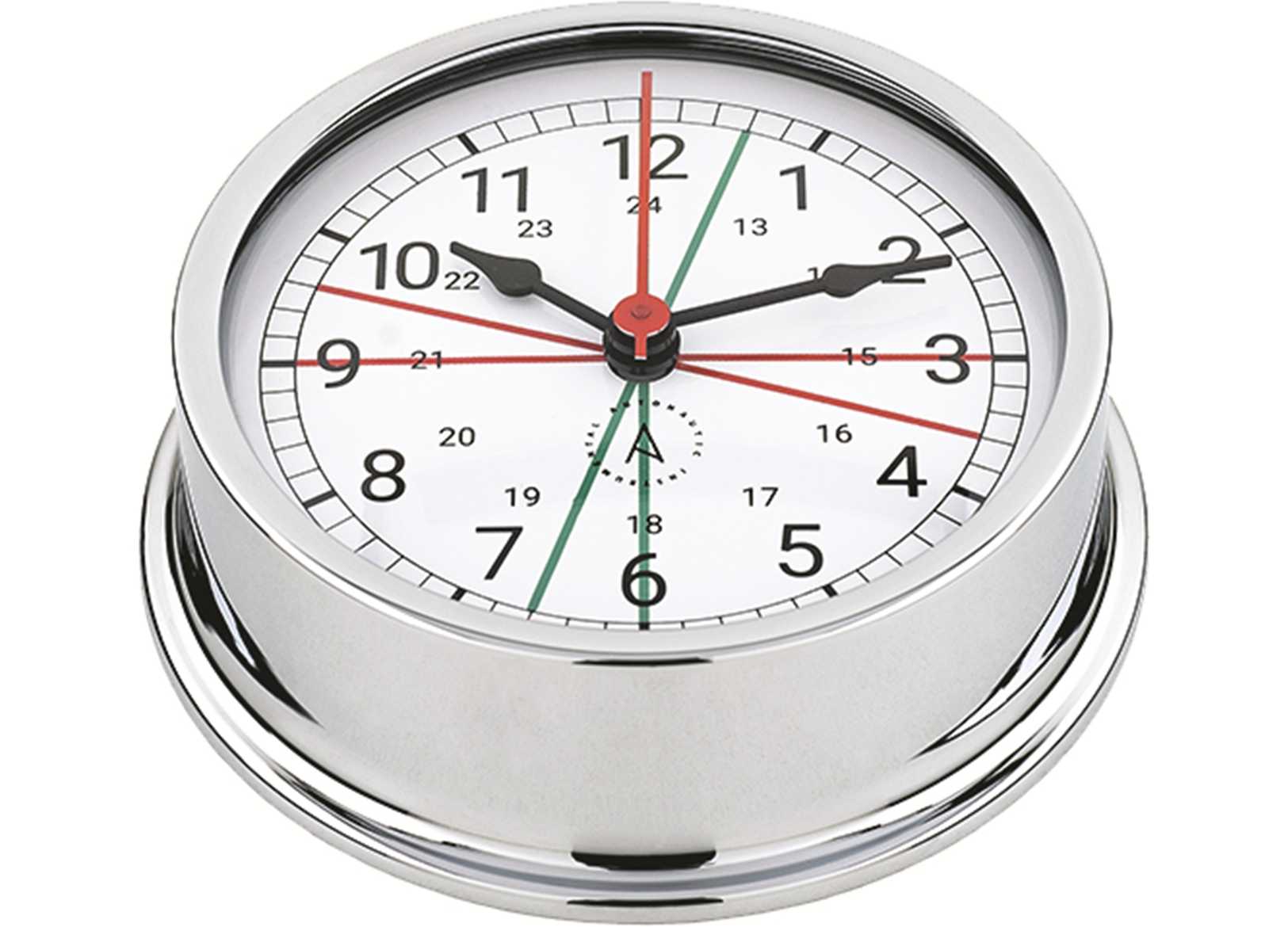 Image Orologio Silenzio Radio A-Nautic Pacific 120mm Ottone Cromato