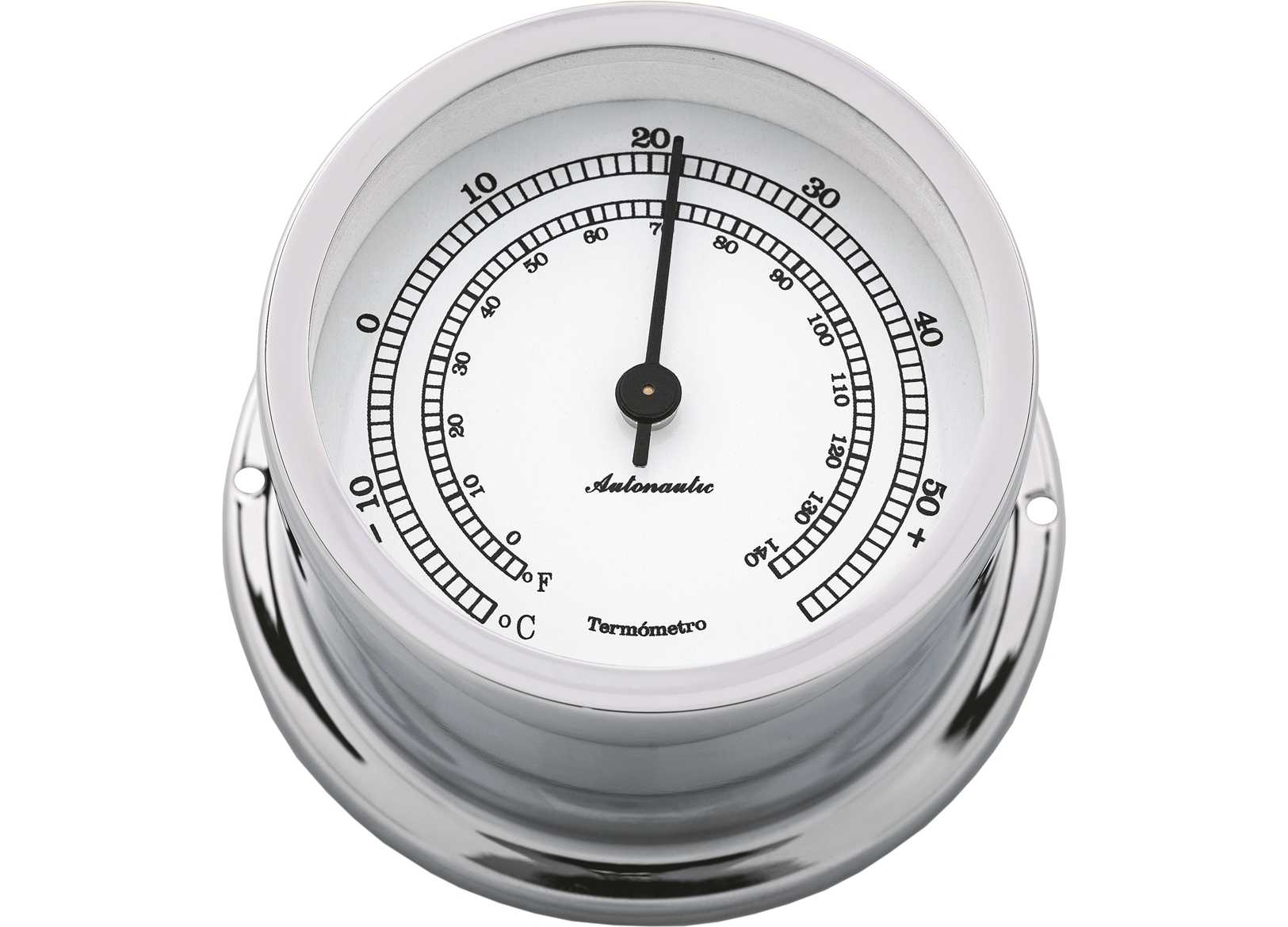 Image Termometro A-Nautic Minor 72mm Ottone Cromato