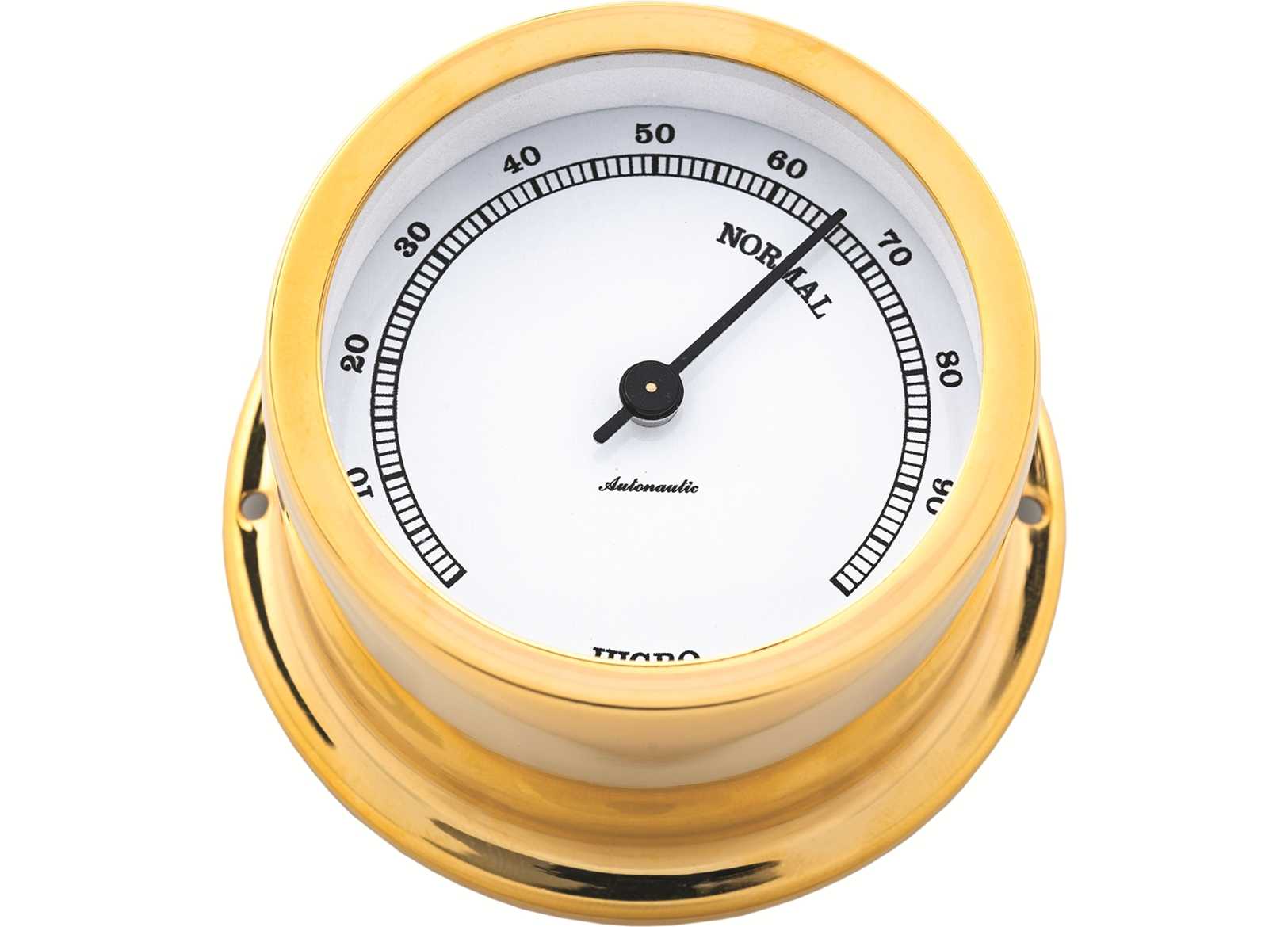 Image Igrometro A-Nautic Minor 72mm Ottone Lucido