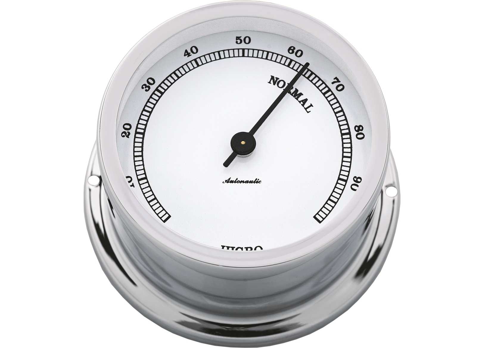 Image Igrometro A-Nautic Minor 72mm Ottone Cromato