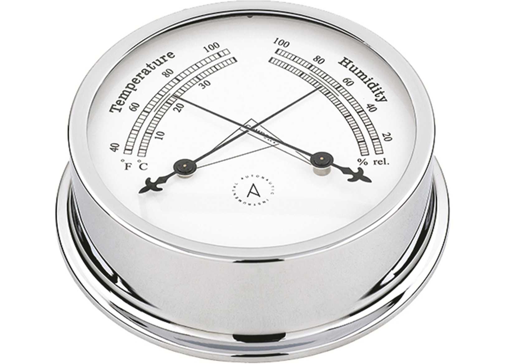 Image Termo-Igrometro A-Nautic Pacific 120mm Ottone Cromato