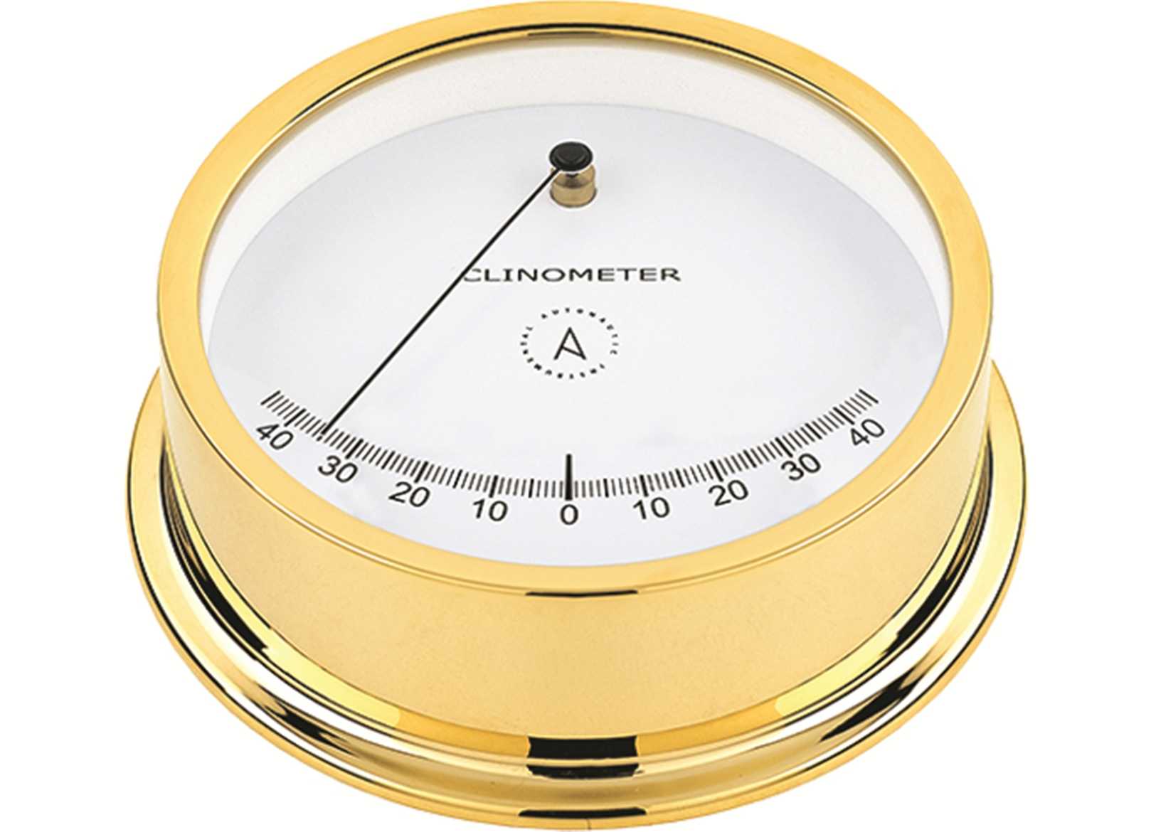 Image Inclinometro A-Nautic Pacific 120mm Ottone Lucido