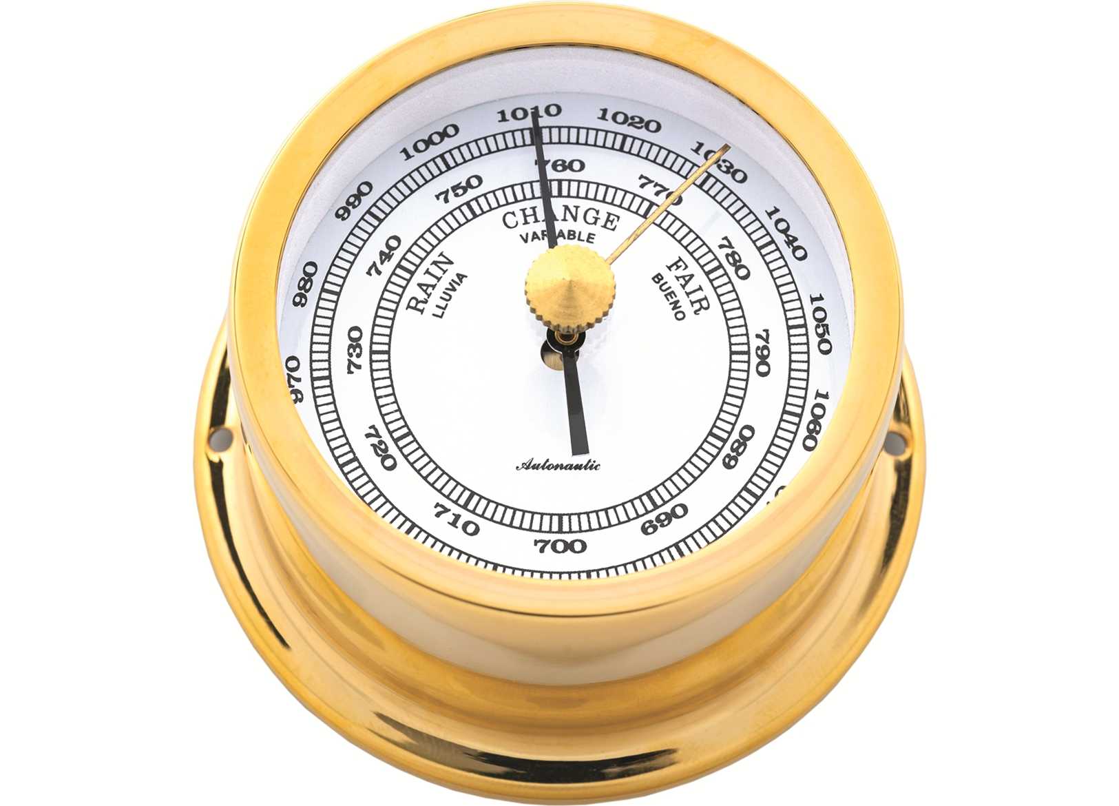 Image Barometro A-Nautic Minor 72mm Ottone Lucido