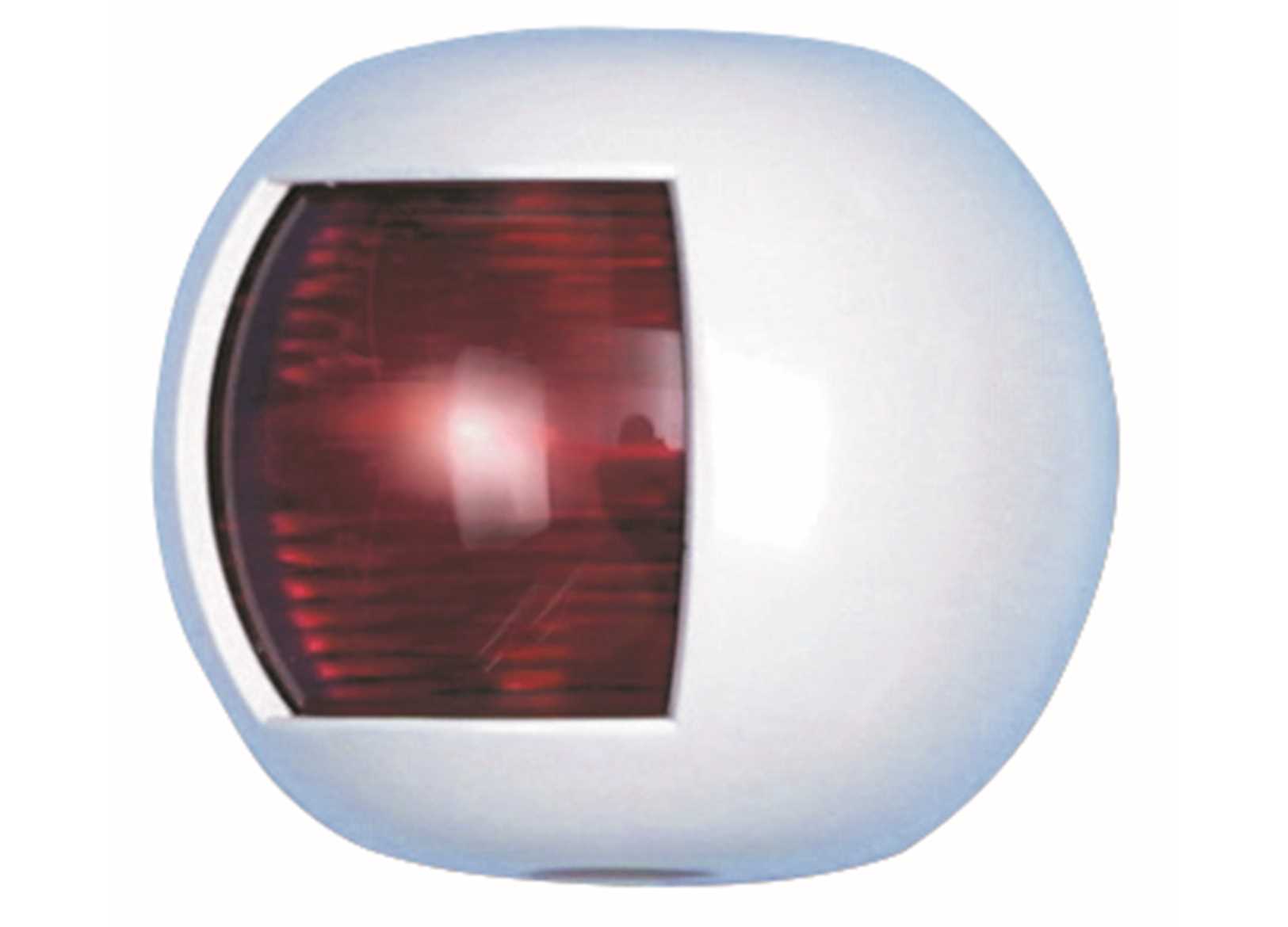 Image Fanale di Via Laterale Rosso Led Mezza Sfera Bianco 70x63mm